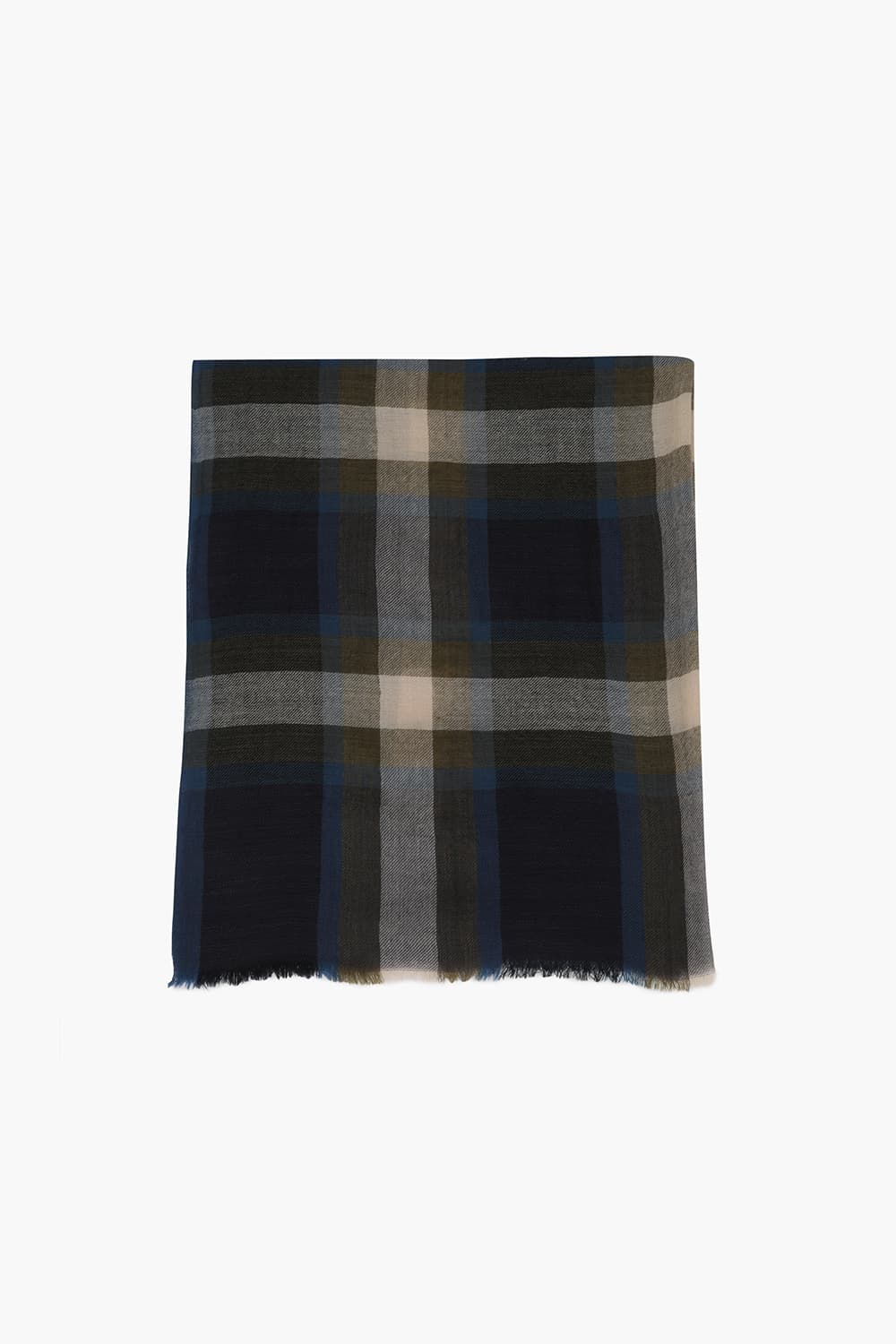 Tartan Check Wool Scarf QE5FMHTSC202Q63