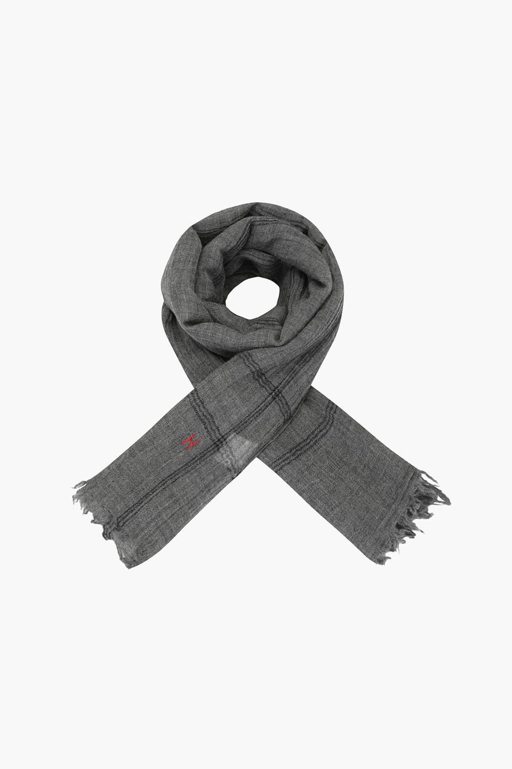 H Logo Check Wool Scarf QE5FMHTSC203Q90