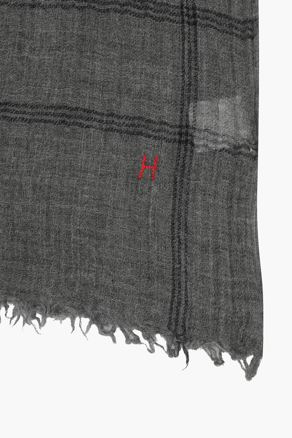 H Logo Check Wool Scarf QE5FMHTSC203Q90