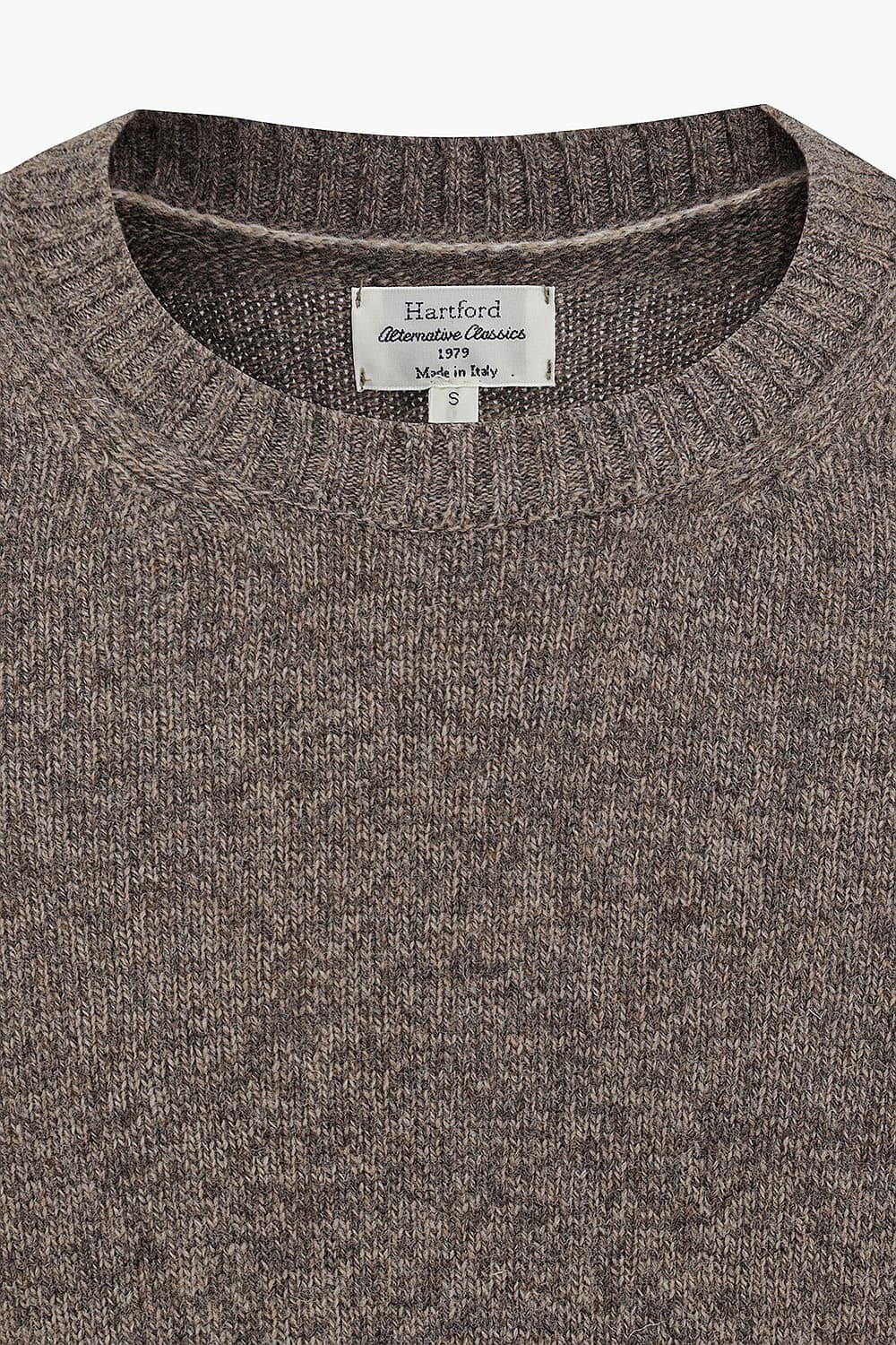 Seamless Crew Neck Wool Knit QE5FMHTKN102Q85