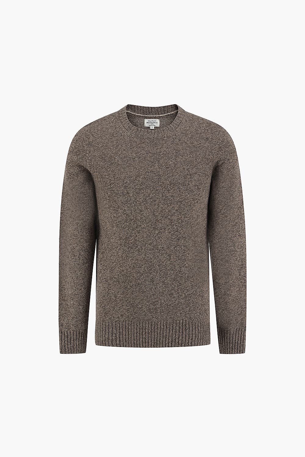 Seamless Crew Neck Wool Knit QE5FMHTKN102Q85