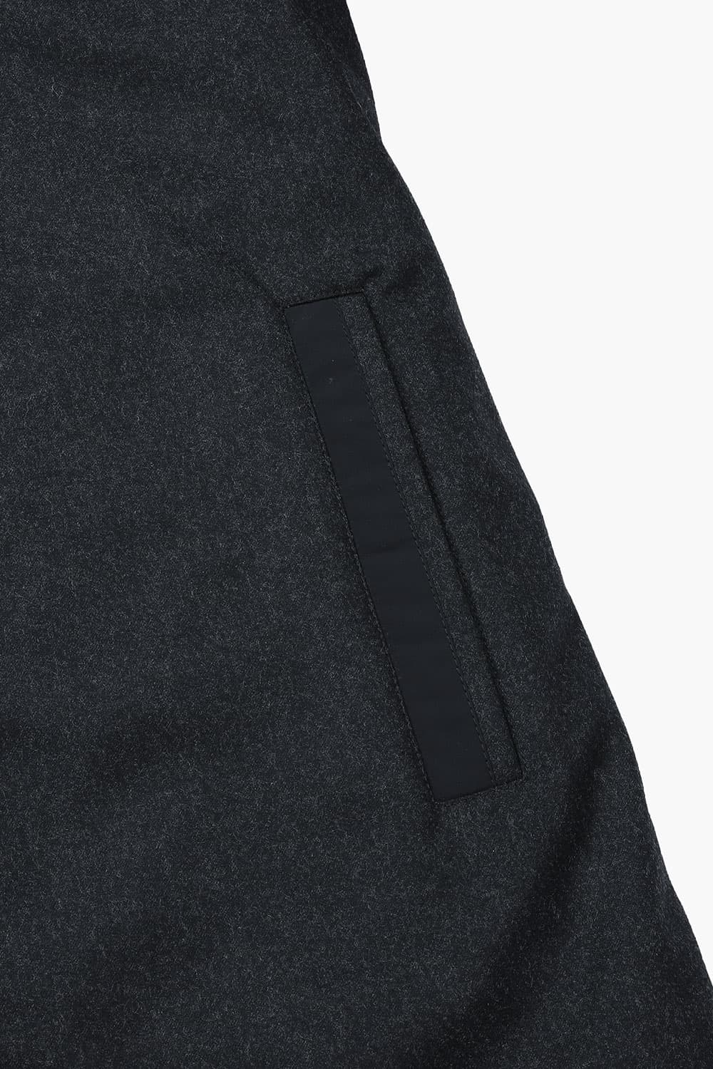 울 라이트 패딩 트렌치 그레이 RE2FMBAOT807R98