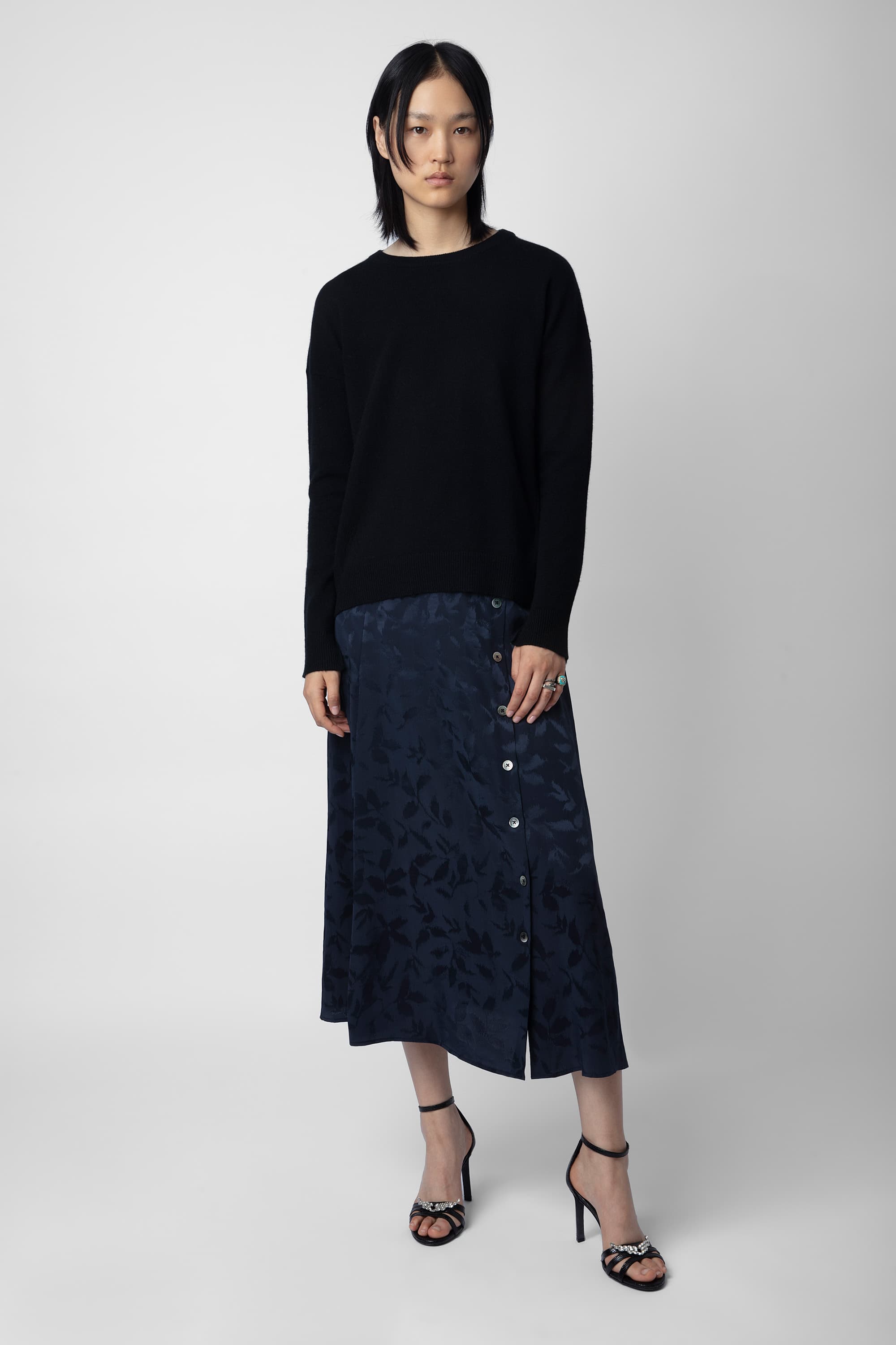 June Silk Jacquard Skirt