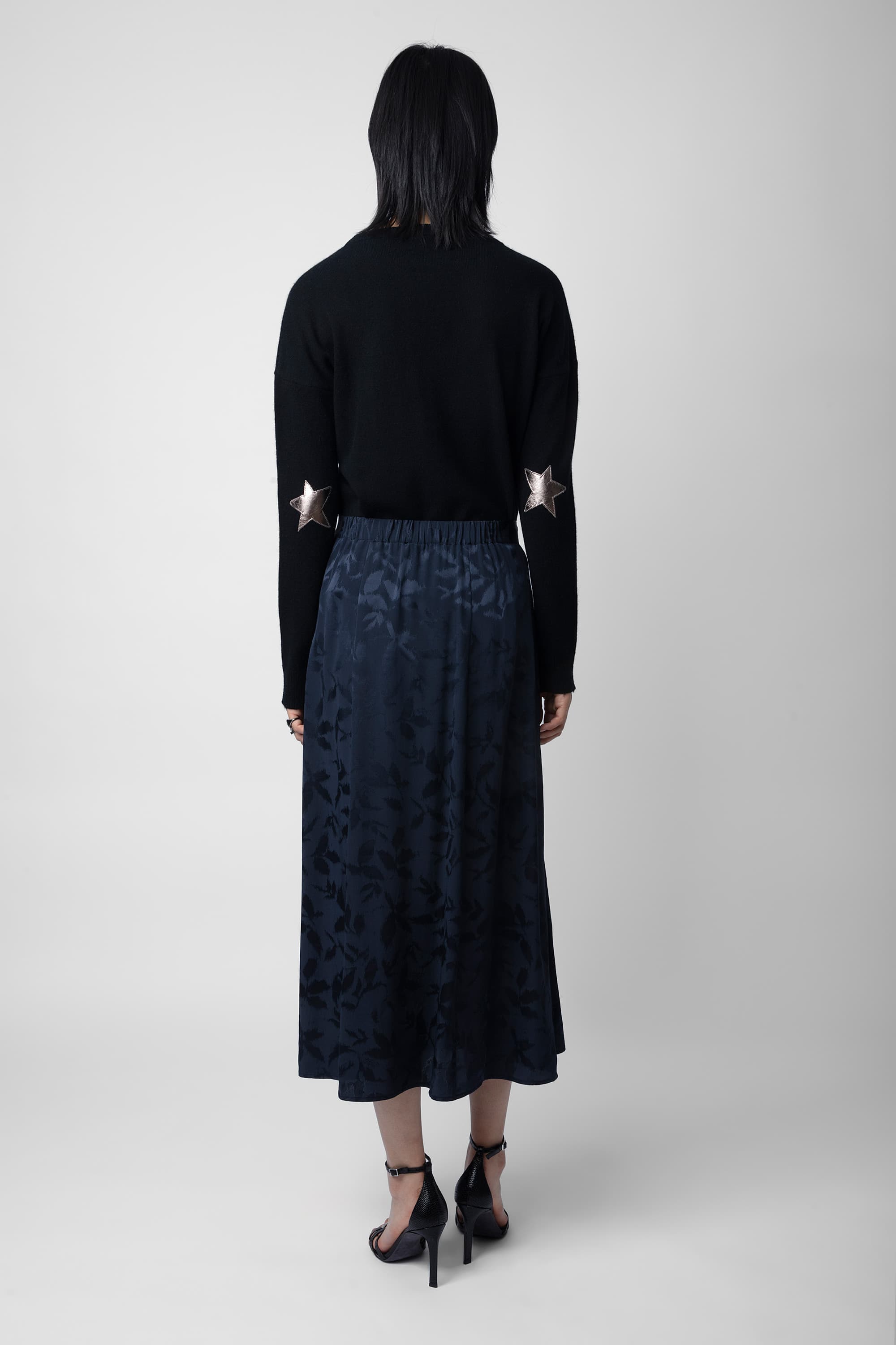 June Silk Jacquard Skirt