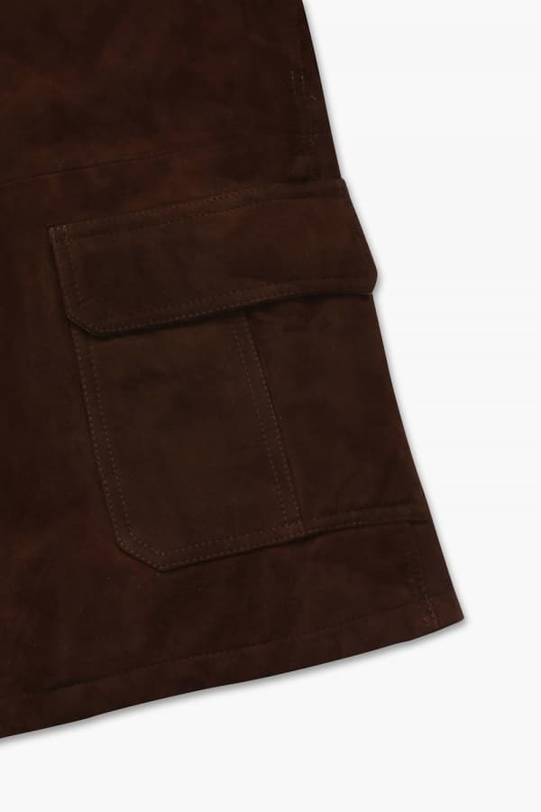 스웨이드 패딩 사파리 RE3FMBAOT803R89