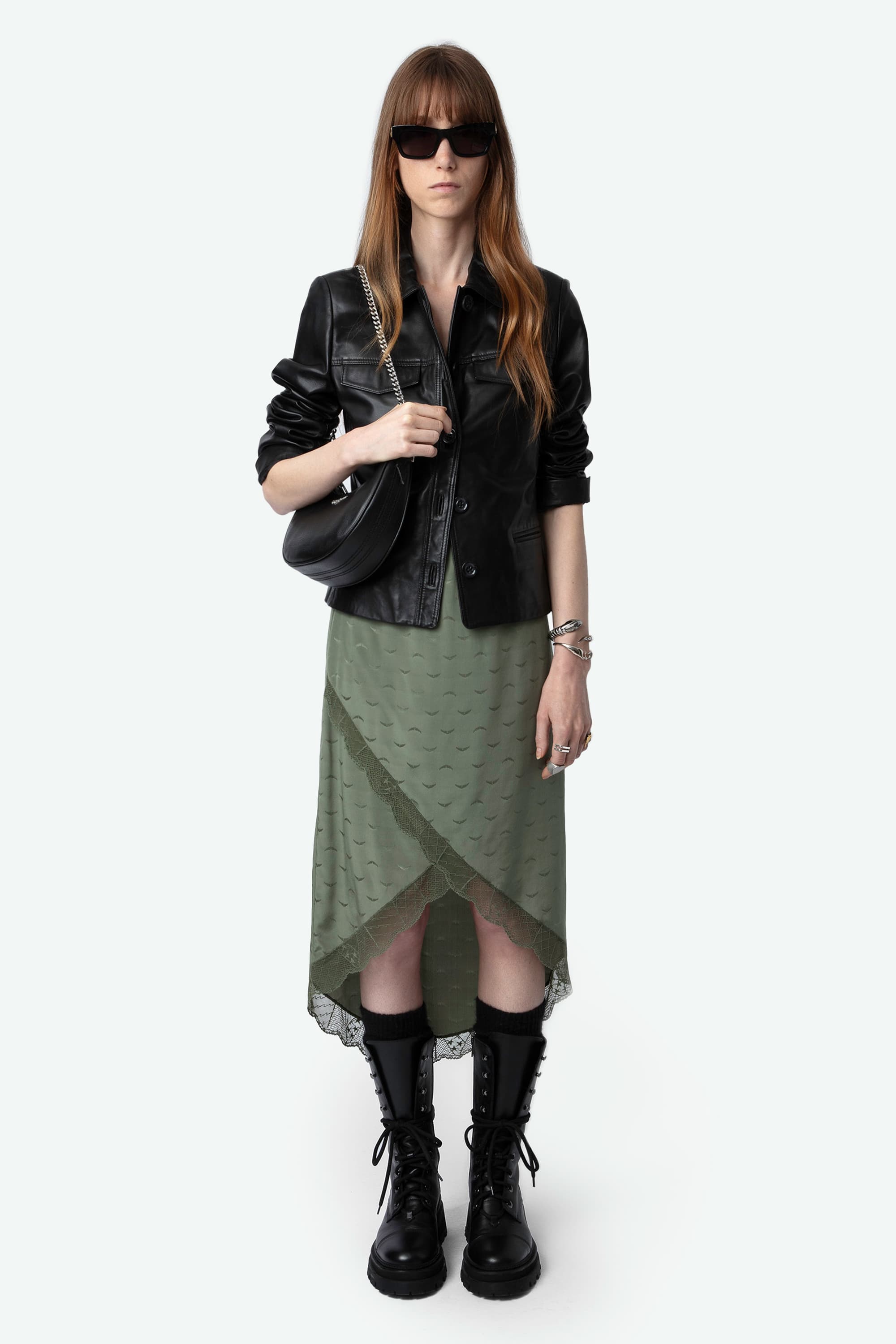 Jeudie Jacquard Silk Skirt