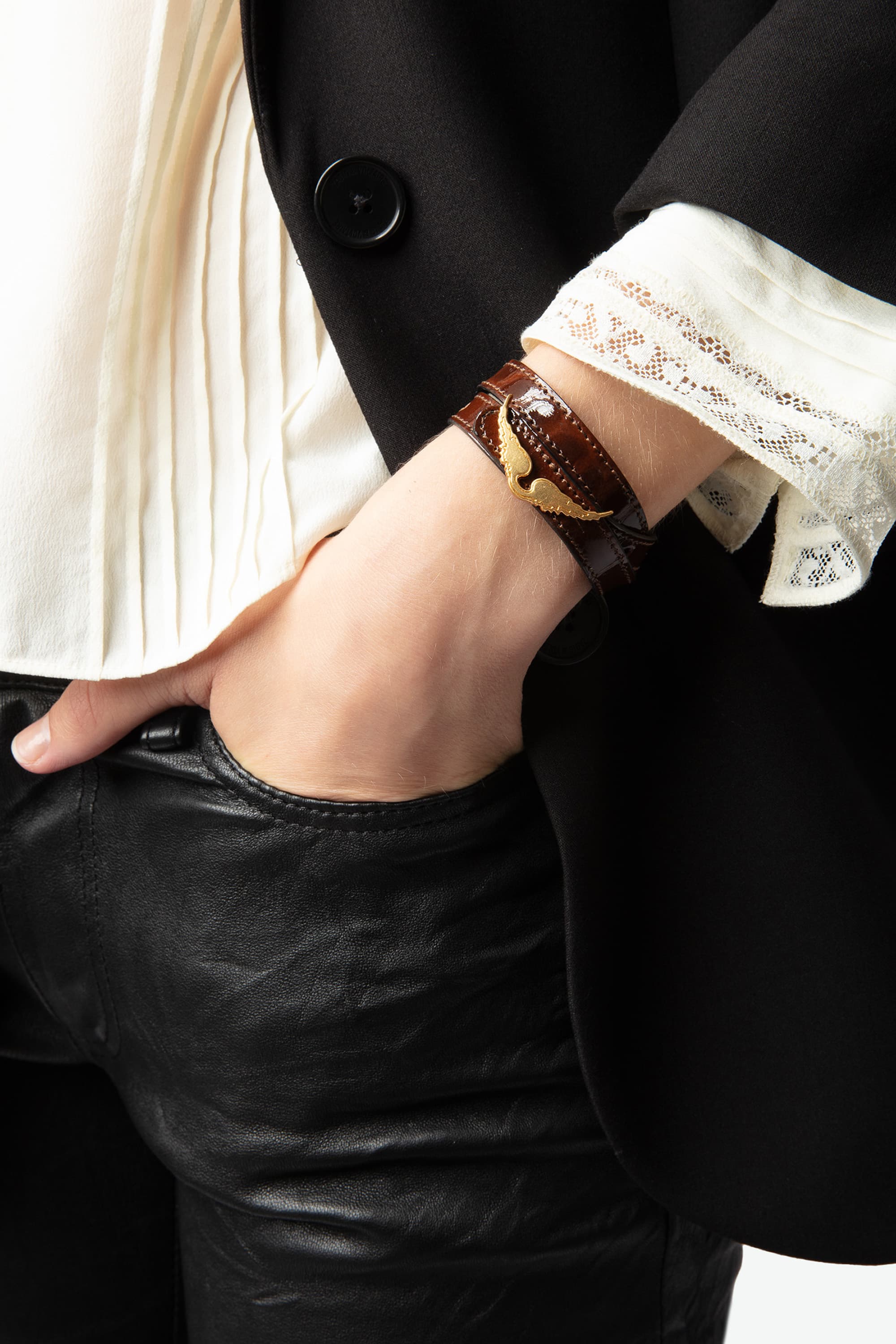 Rock Double Leather Bracelet