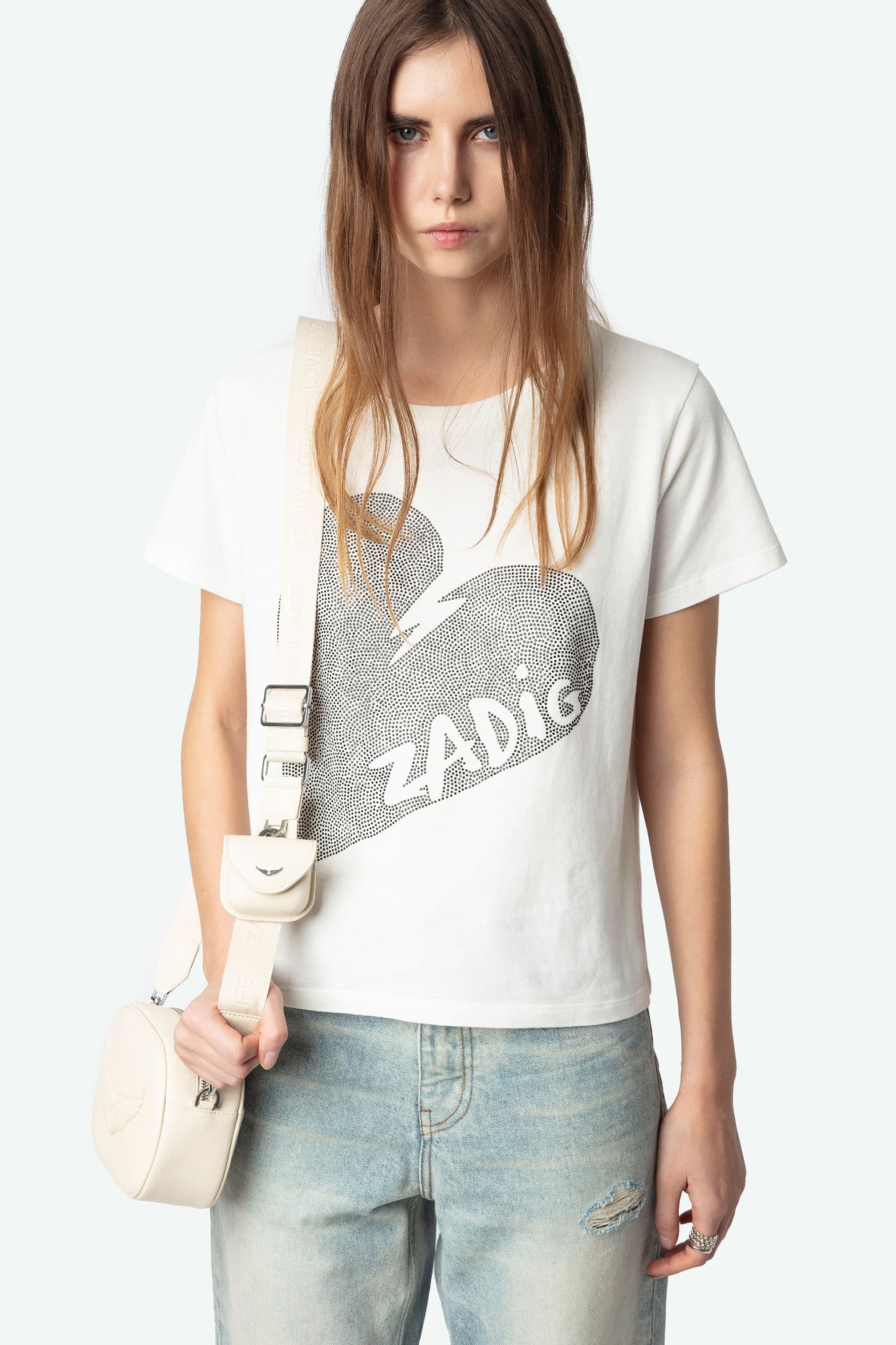 Alys Heart Strass T-shirt