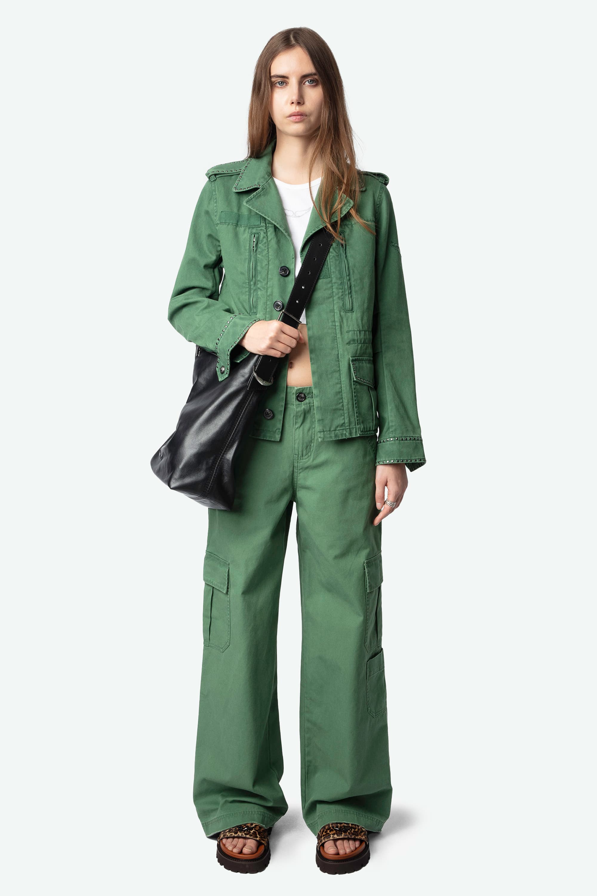 Klimi Cotton Stud Jacket