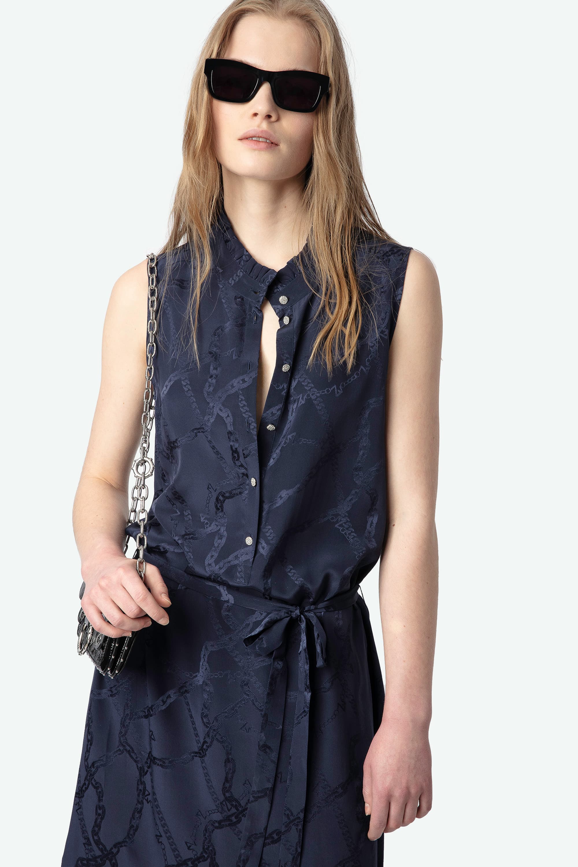 Raosi Chain Silk Dress