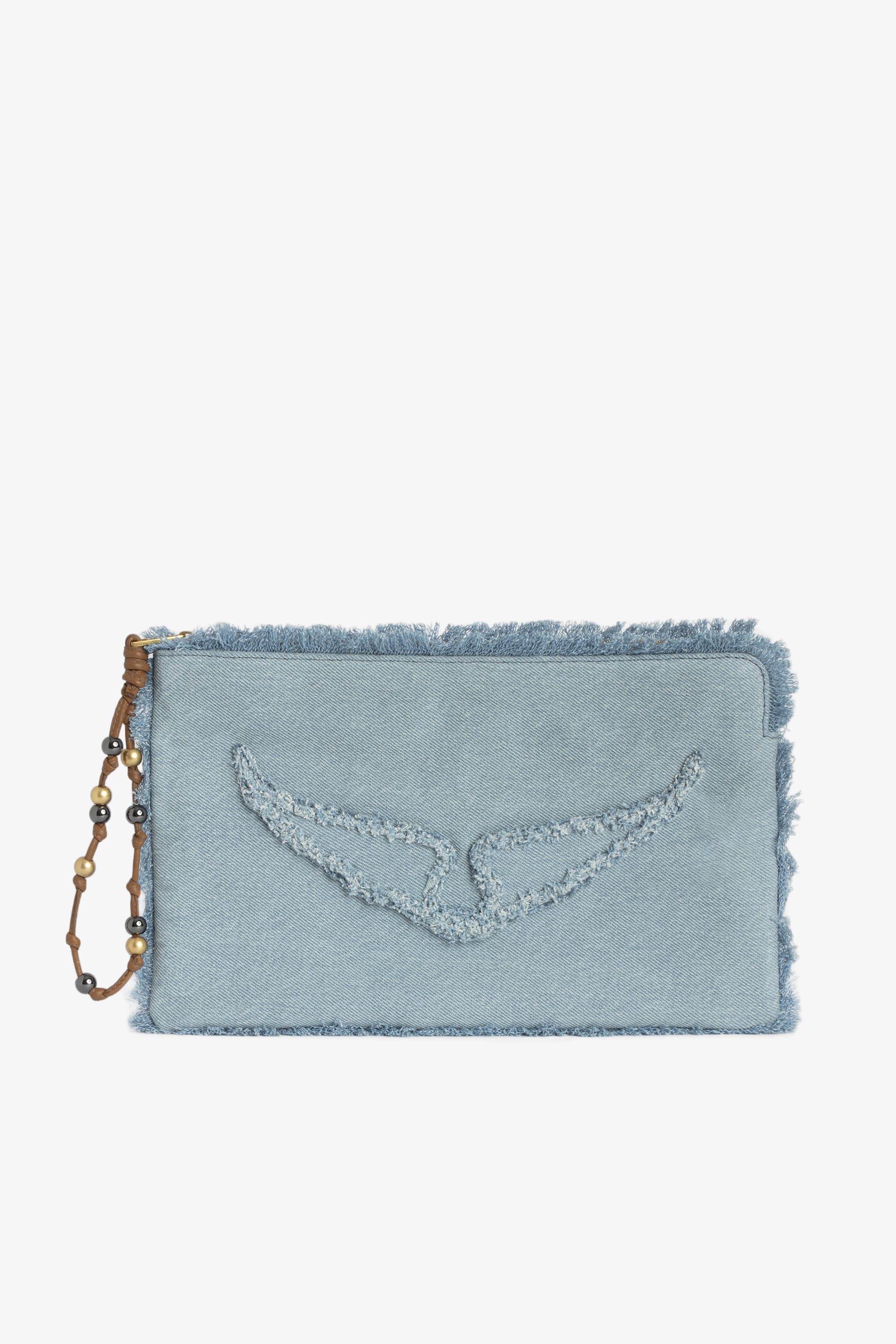 Angel Denim Clutch