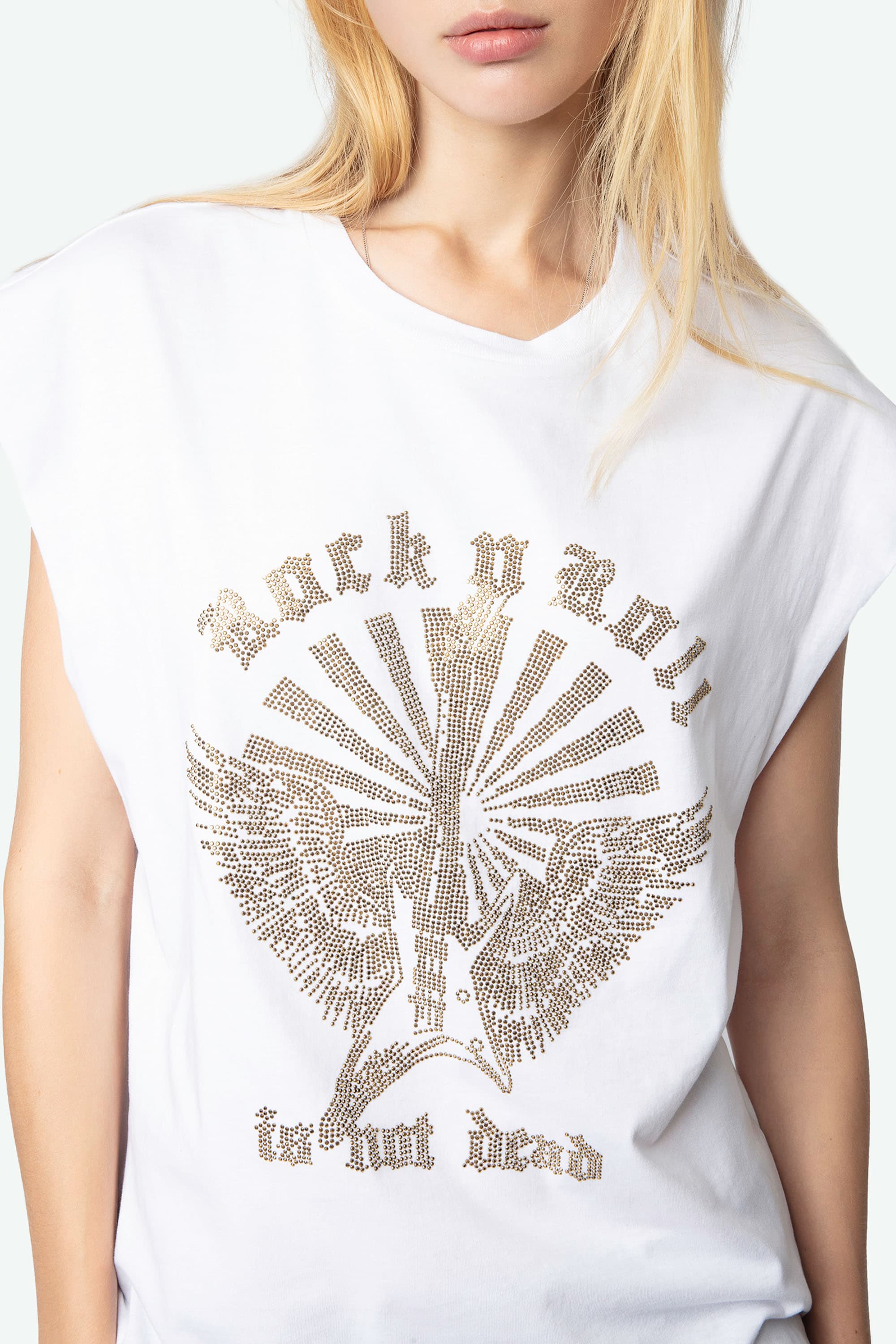 Cloe Guitar Strass T-shirt