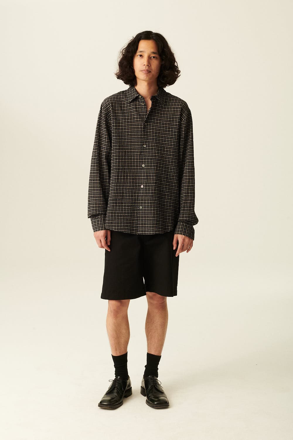 PEDRO 코튼 드로우스트링 밴딩 003 블랙 쇼츠