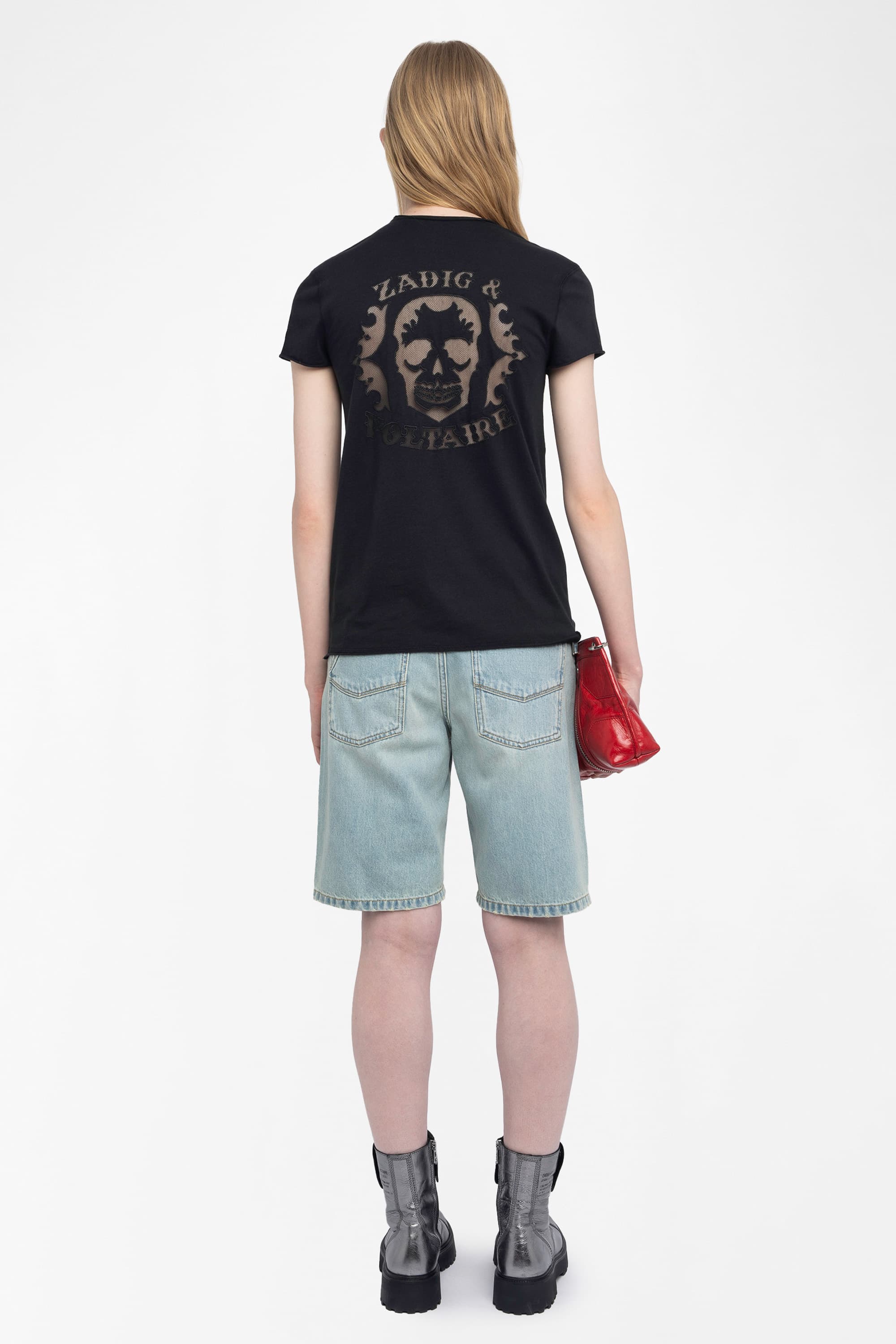 Story Fishnet Skull T-shirt