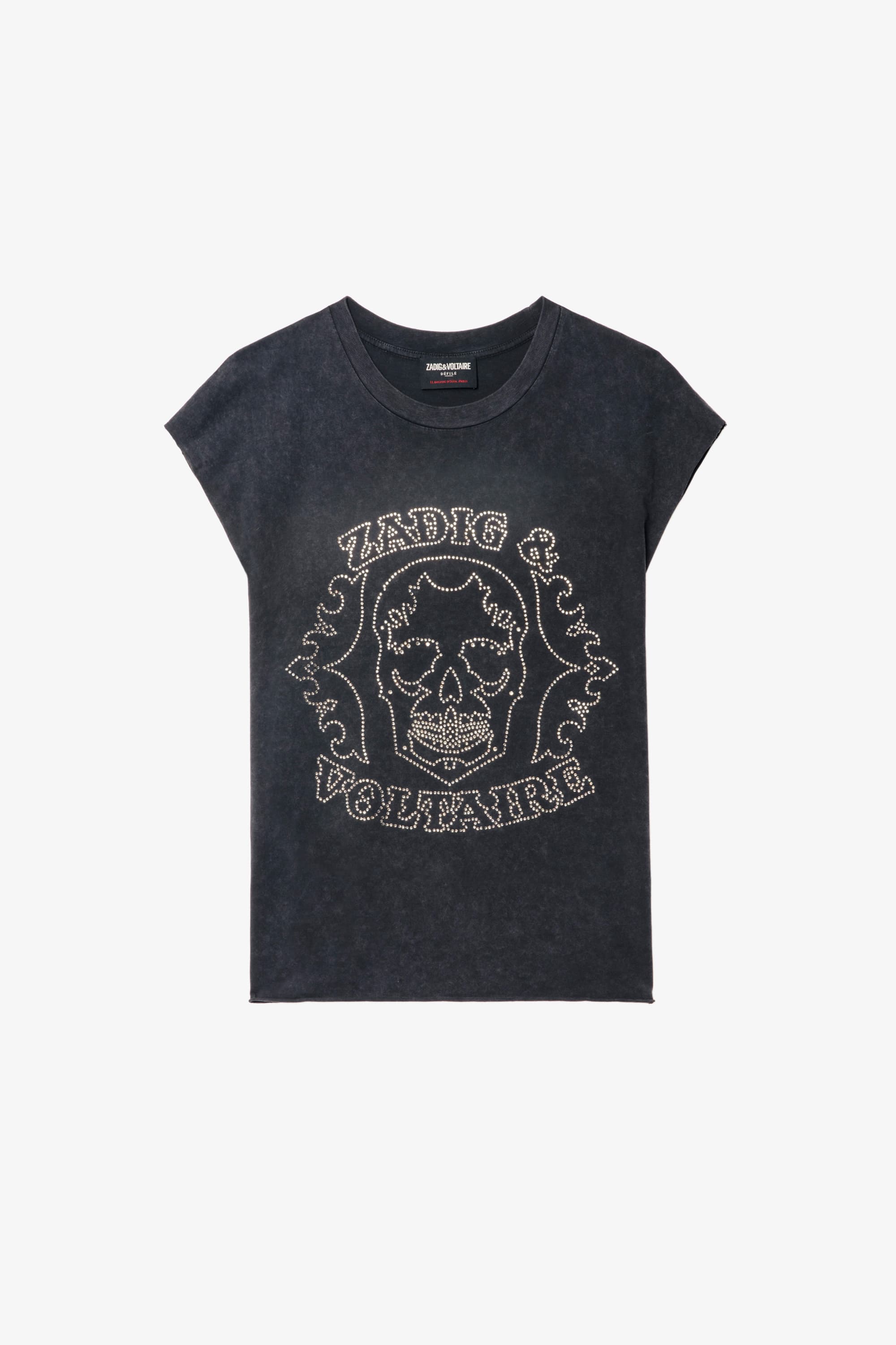 Cloe Skull Strass T-shirt