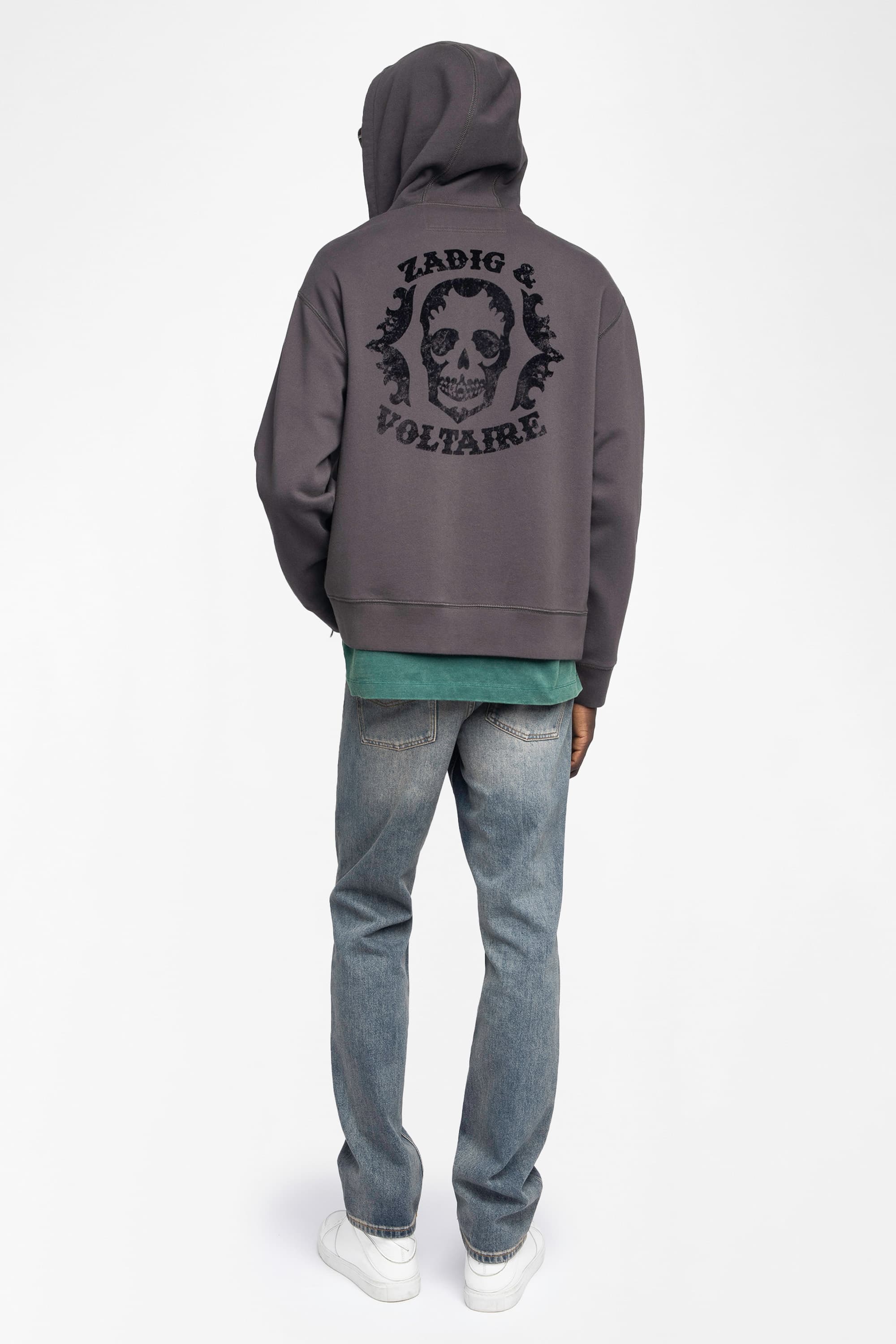 Sacha Skull Zip-Up Cardigan