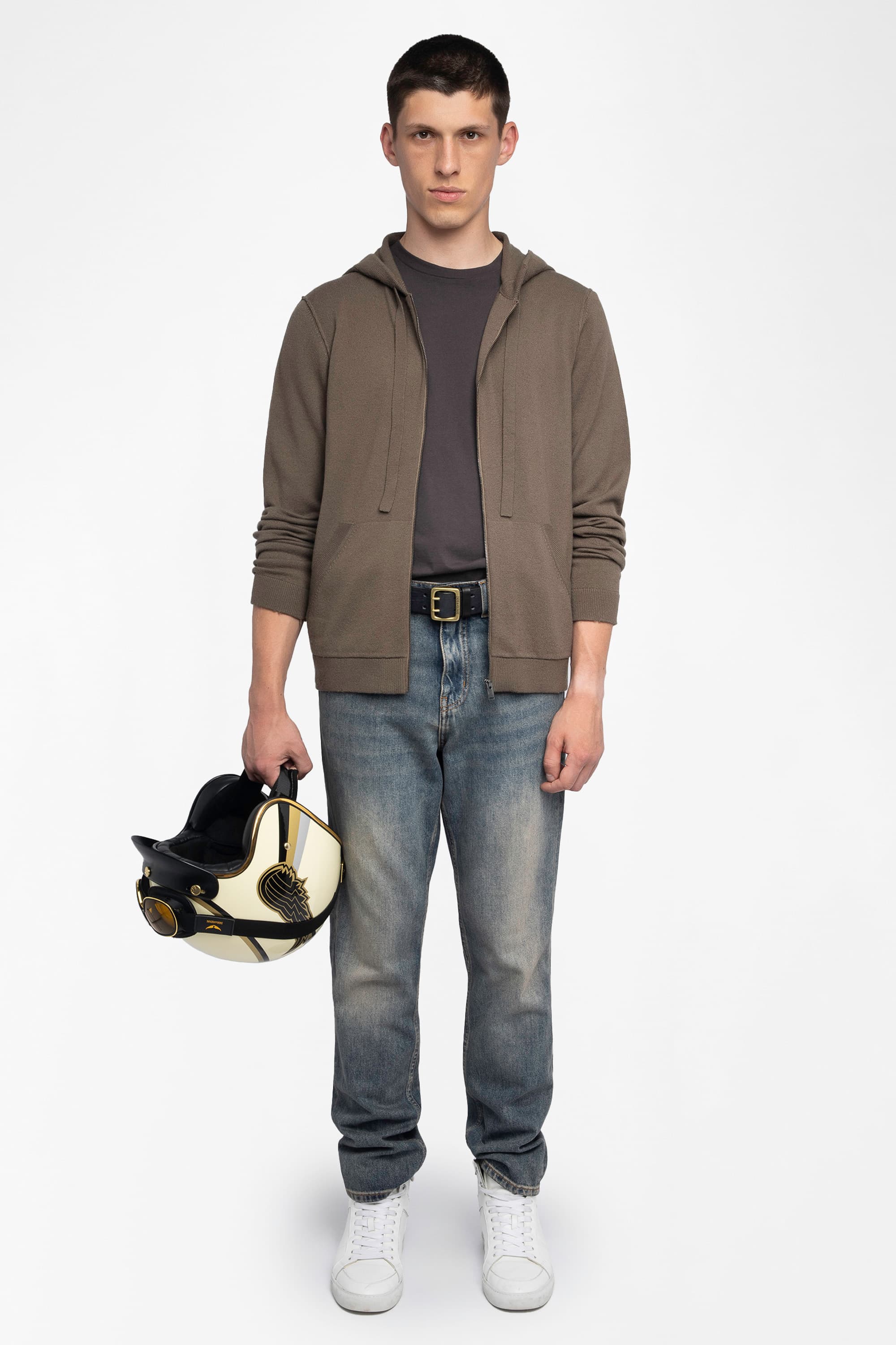 Clash Western Zip-Up Cardigan