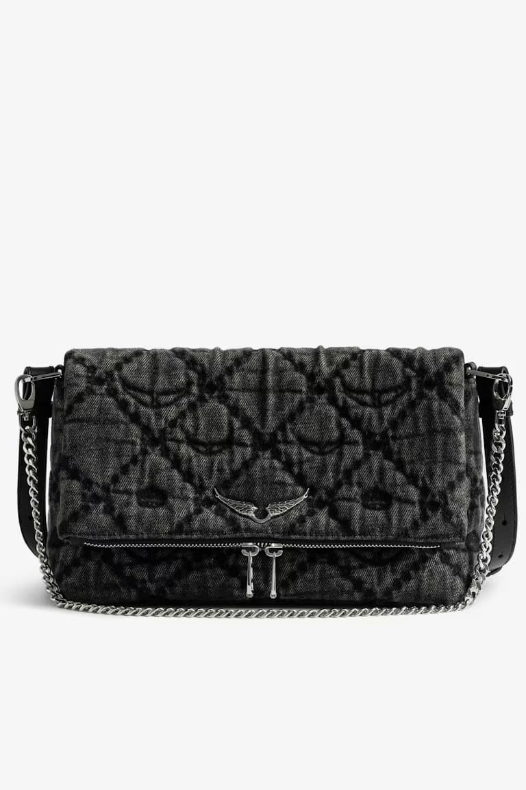 Rocky Monogram Denim Bag