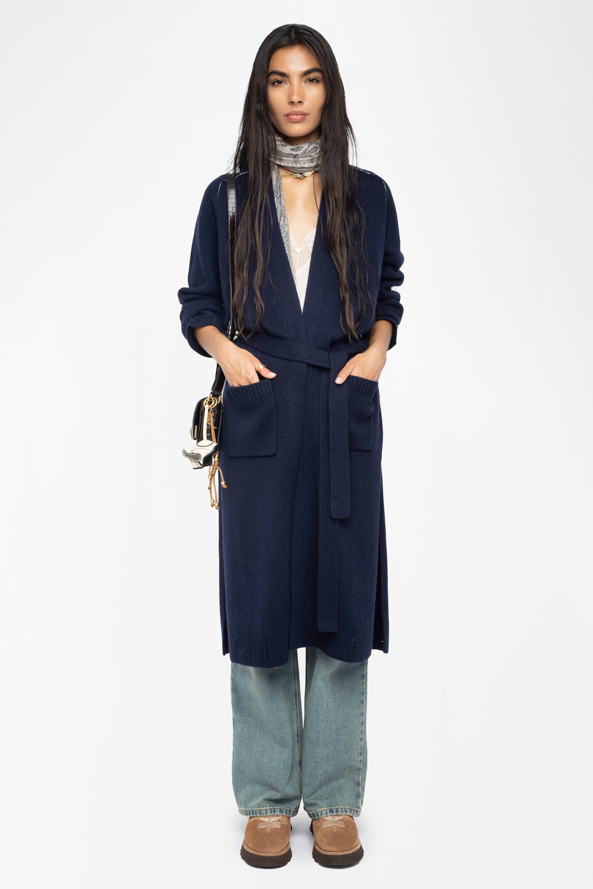 Salonny Skull Long Cardigan