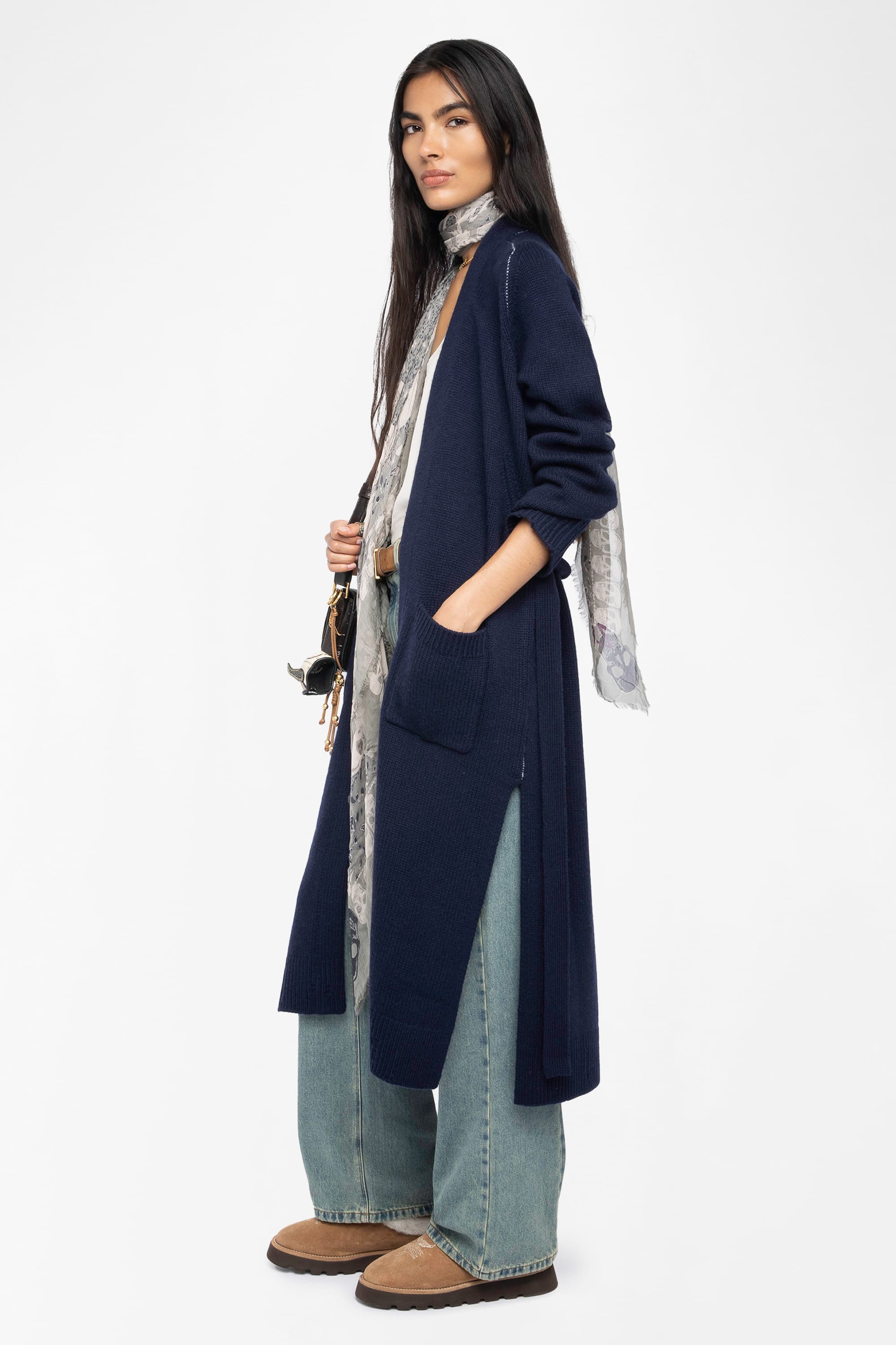 Salonny Skull Long Cardigan