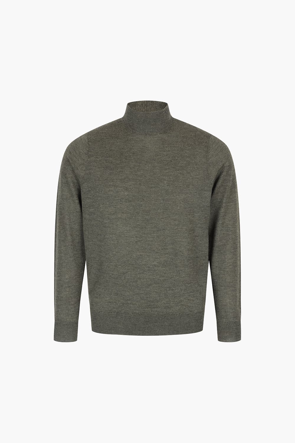 MOCKNECK 캐시미어 터틀넥 804 카키 긴소매 니트