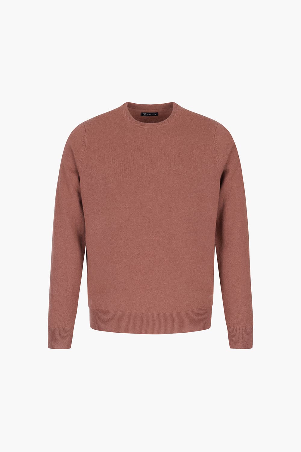 ROUND 캐시미어 크루넥 801 다크핑크 긴소매 니트