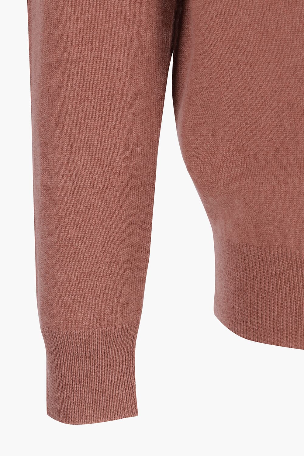 ROUND 캐시미어 크루넥 801 다크핑크 긴소매 니트