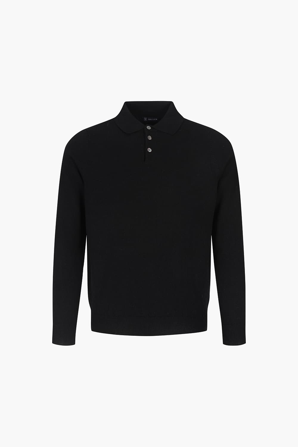 캐시미어 폴로 802 블랙 긴소매 니트