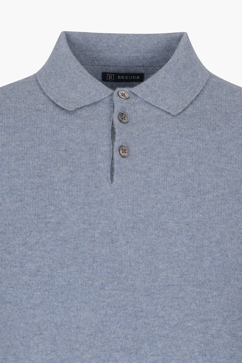 캐시미어 폴로 802 블루 긴소매 니트