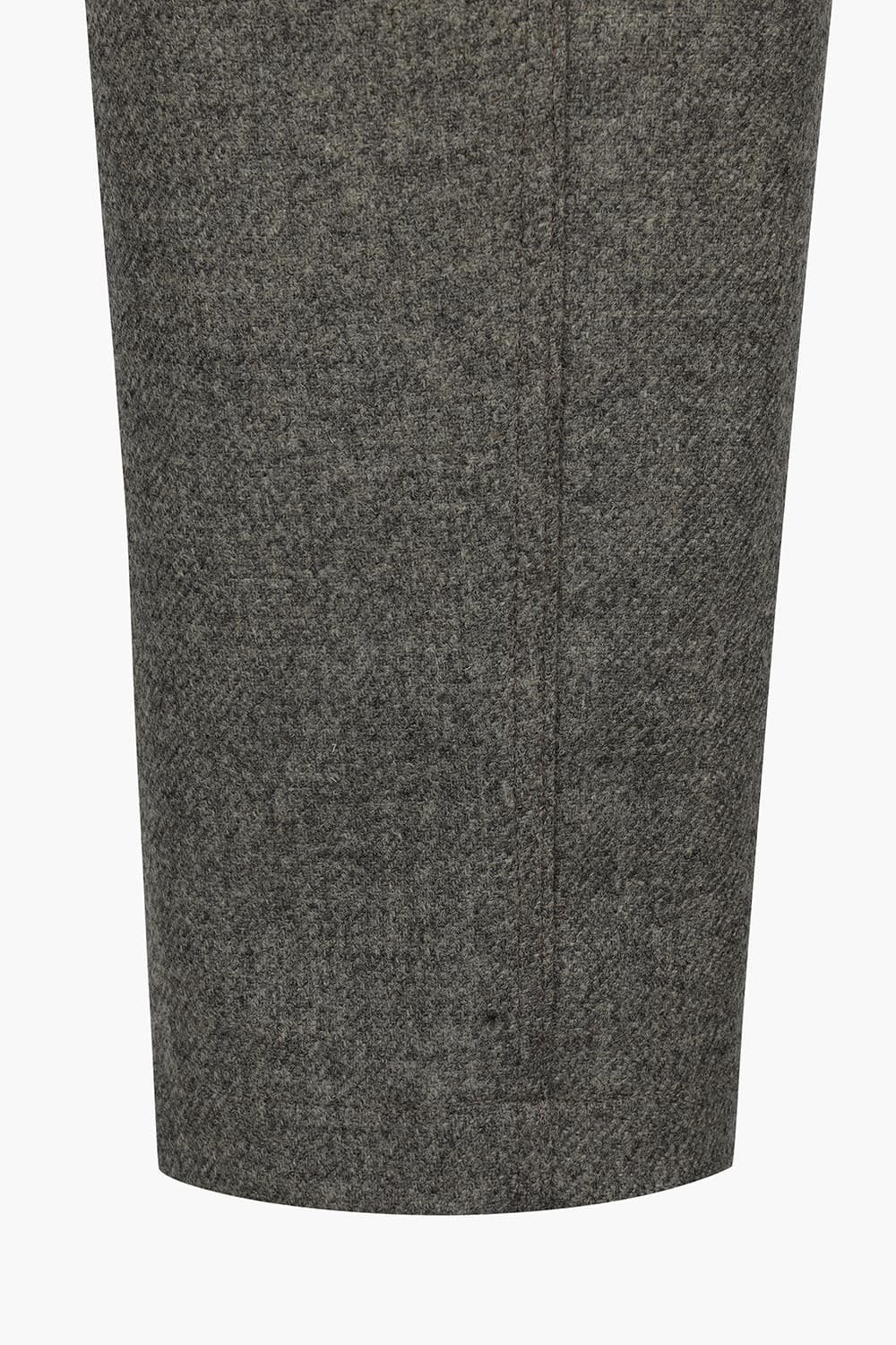 TROUSERS 울 드로우스트링 와이드 201 다크그레이 캐주얼 팬츠