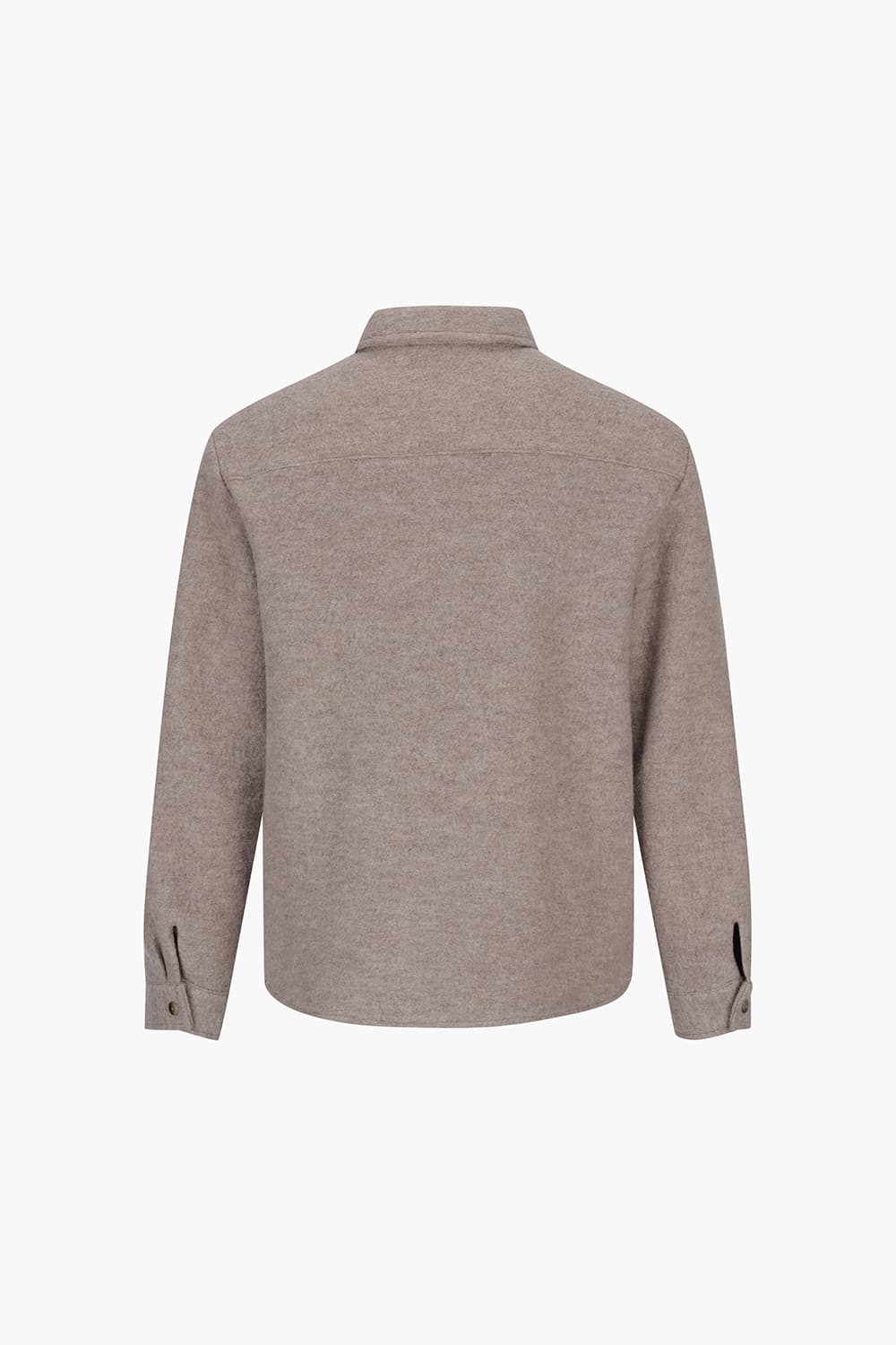 울 오버핏 셔츠형 102 라이트브라운 캐주얼 자켓