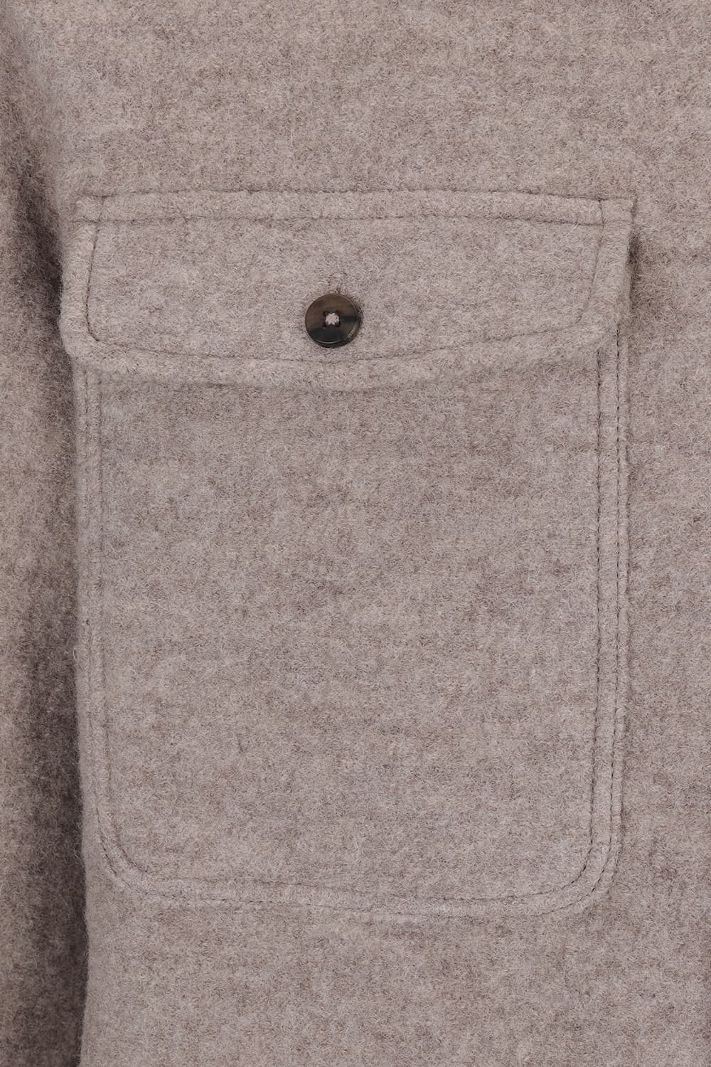 울 오버핏 셔츠형 102 라이트브라운 캐주얼 자켓