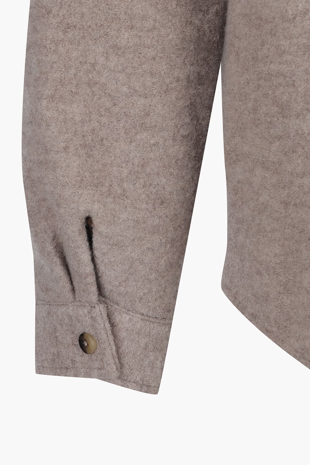 울 오버핏 셔츠형 102 라이트브라운 캐주얼 자켓