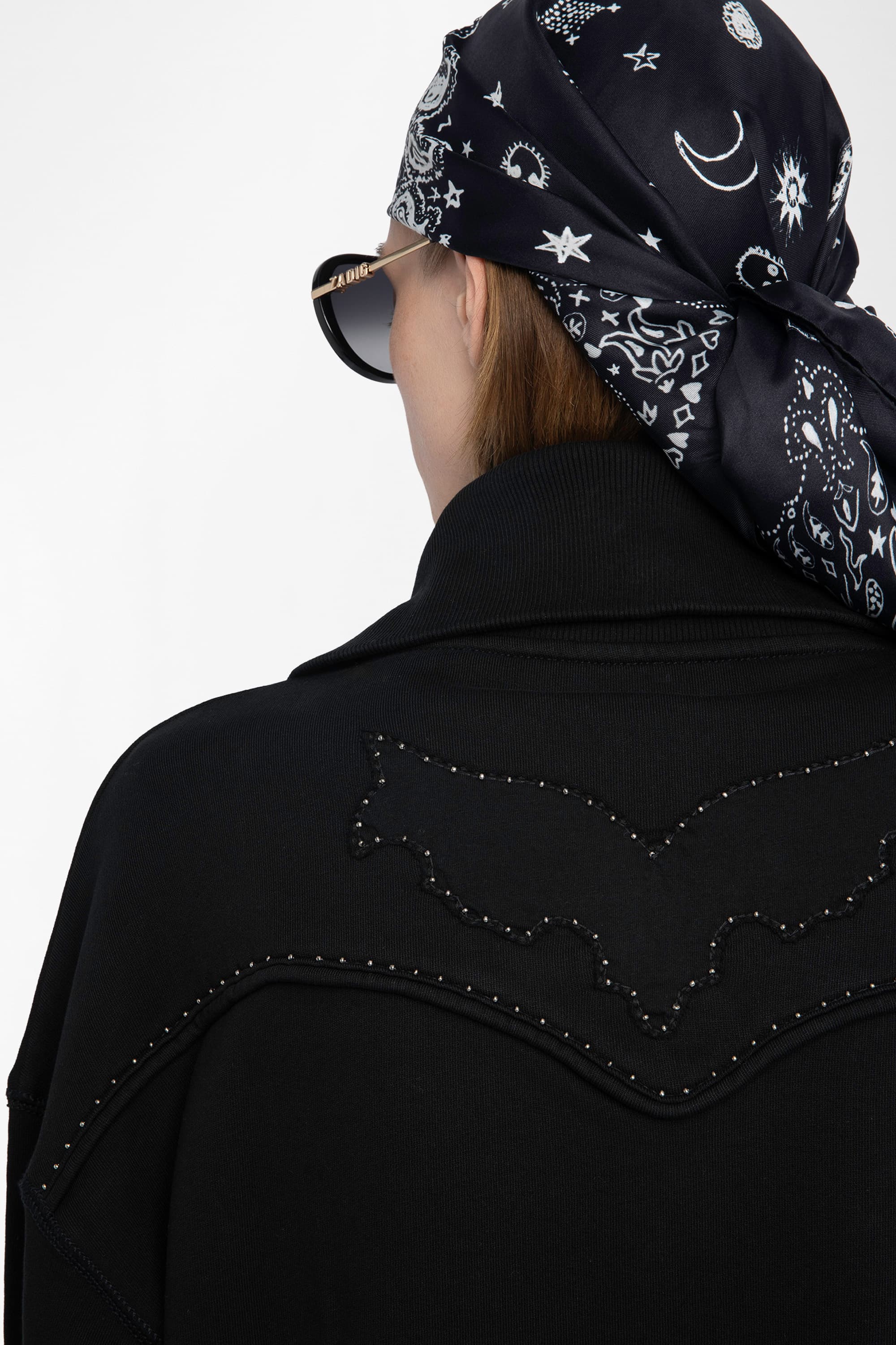 Milly Zip-Up Studs Cardigan