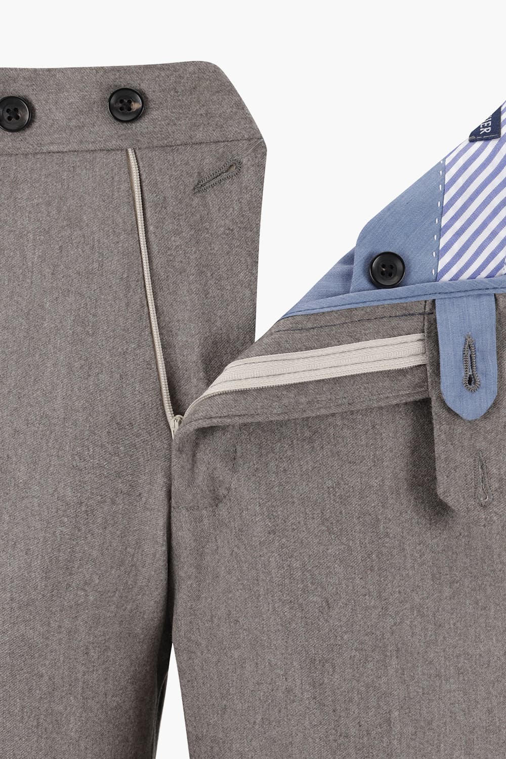 울 스트레이트 801 라이트브라운 팬츠