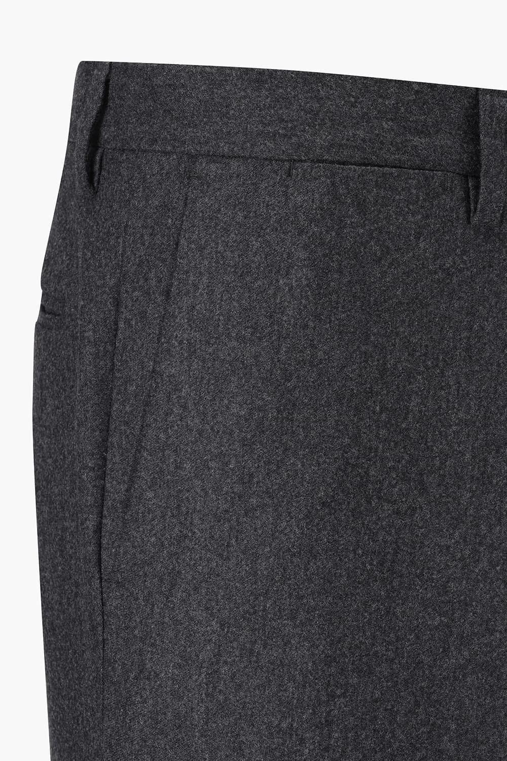 울 스트레이트 801 차콜그레이 팬츠