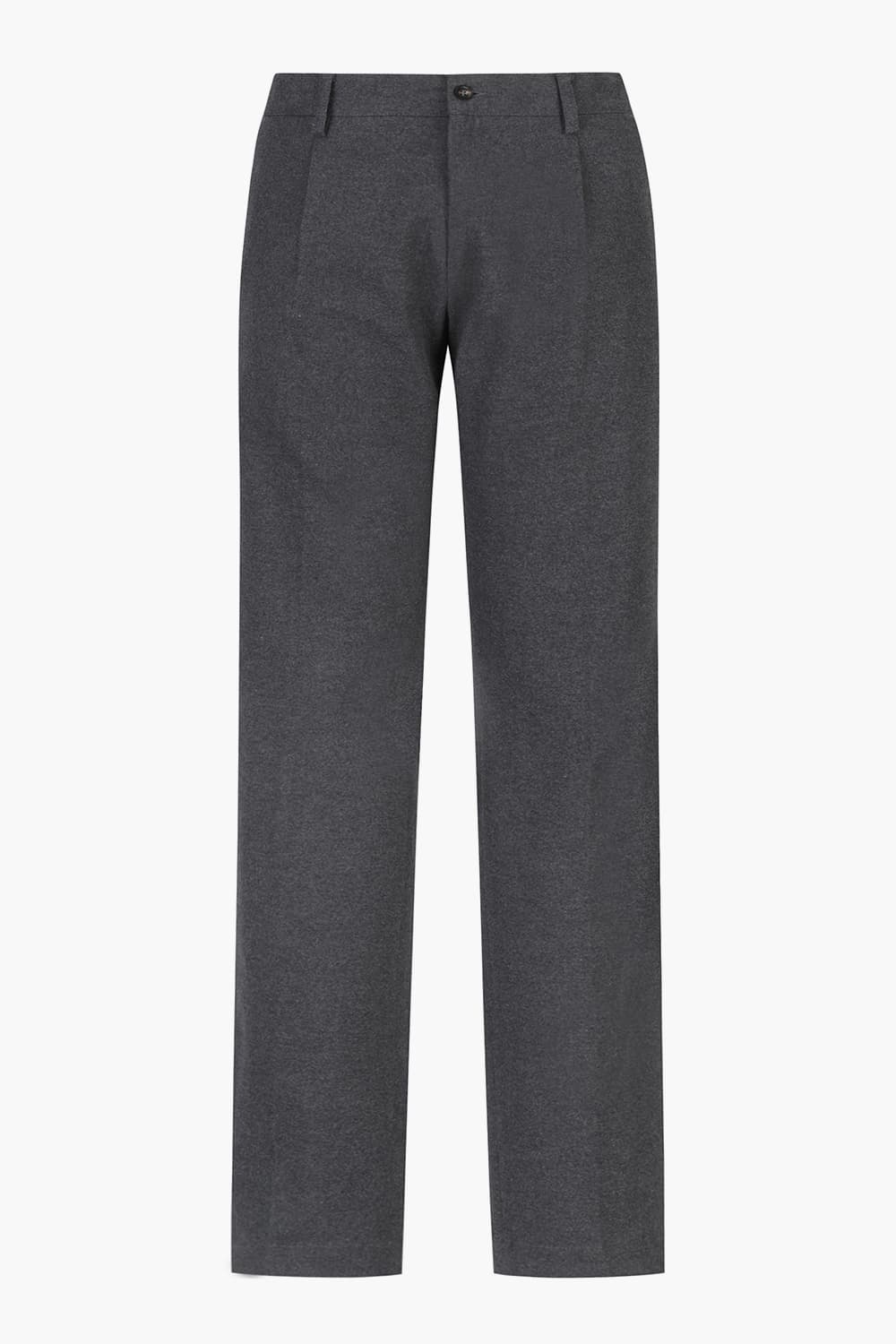 CARIBE 코튼 핀턱 스트레이트 802 차콜그레이 팬츠