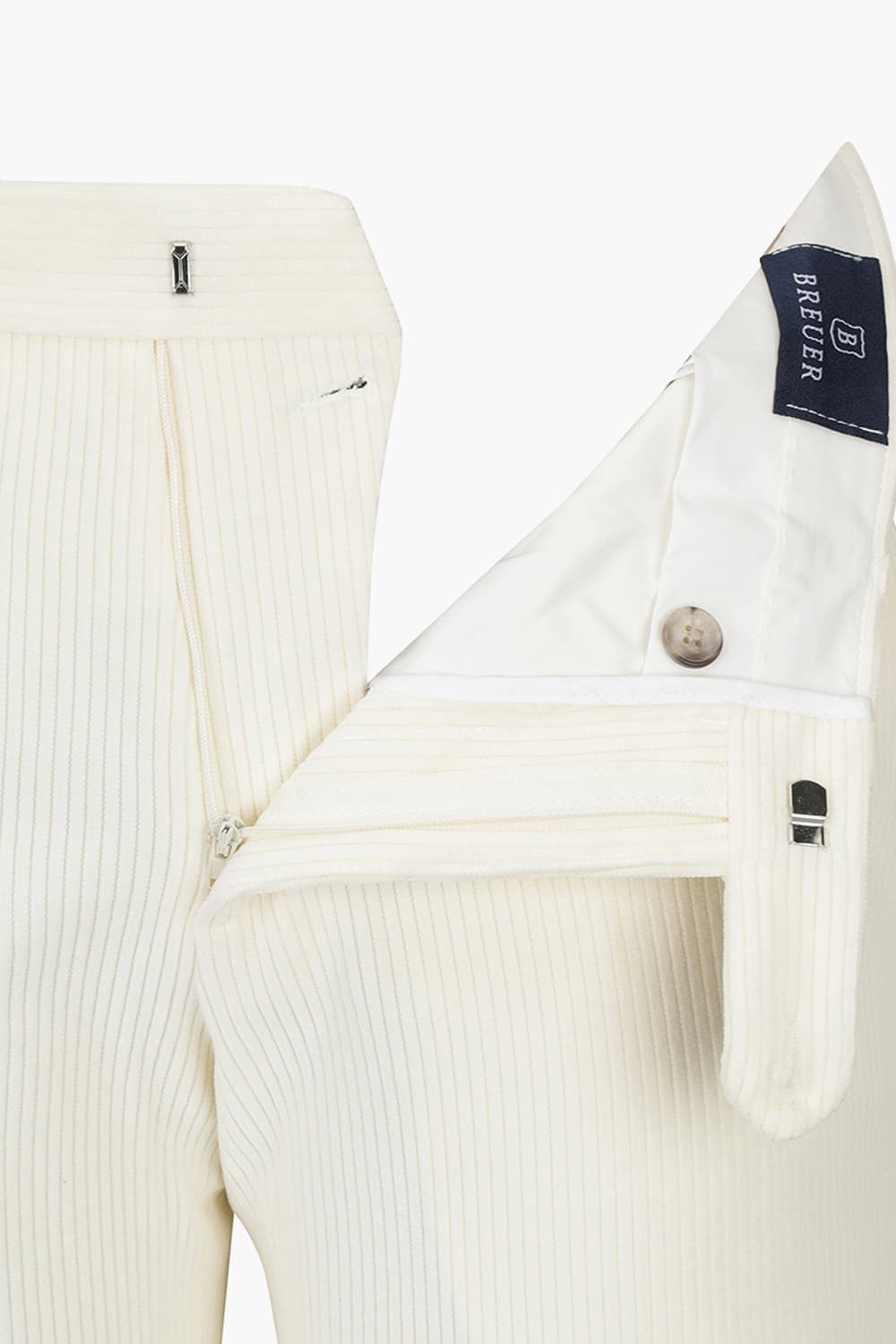 코튼 코듀로이 슬림 806 화이트 팬츠