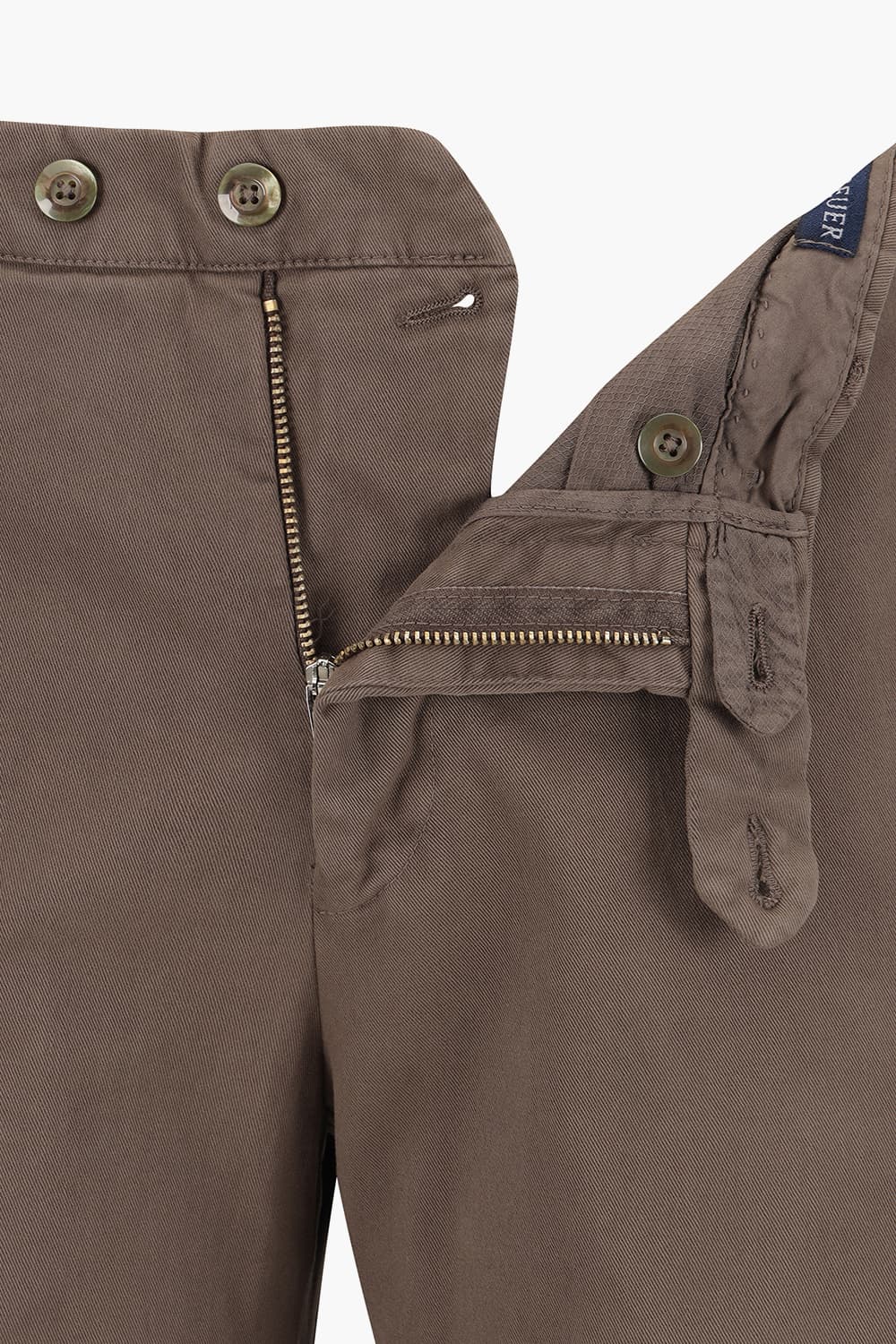 코튼 가먼트다잉 슬림 803 브라운 팬츠