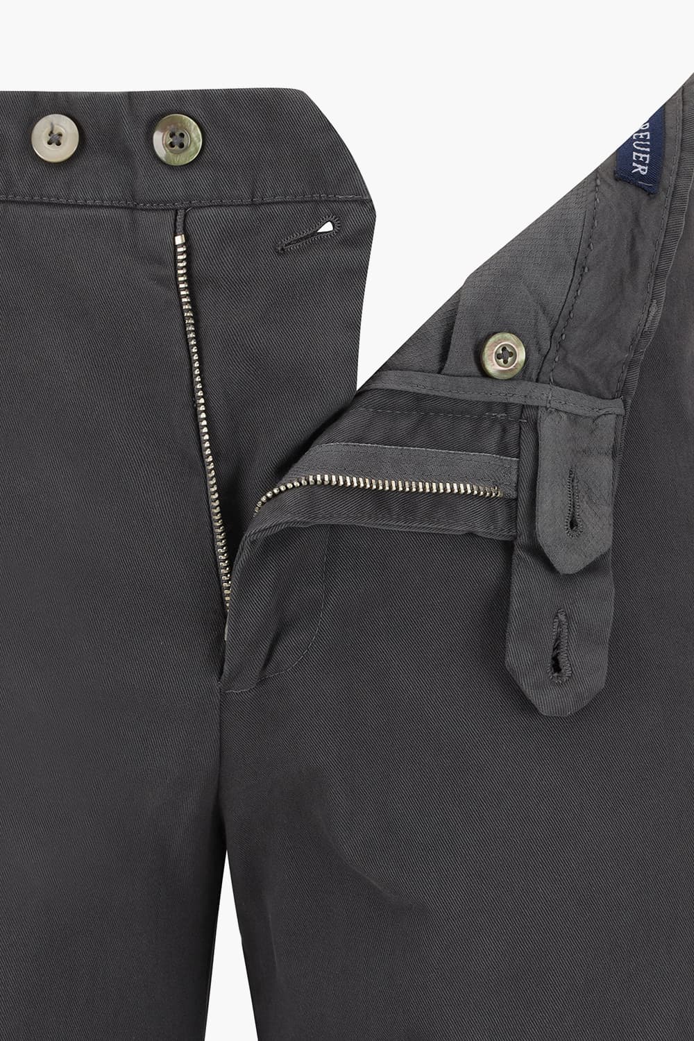 코튼 가먼트다잉 슬림 803 차콜그레이 팬츠