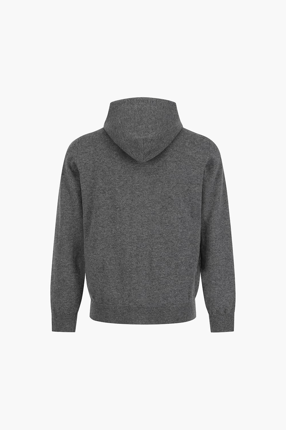 울 니트 후드 204 다크그레이 집업