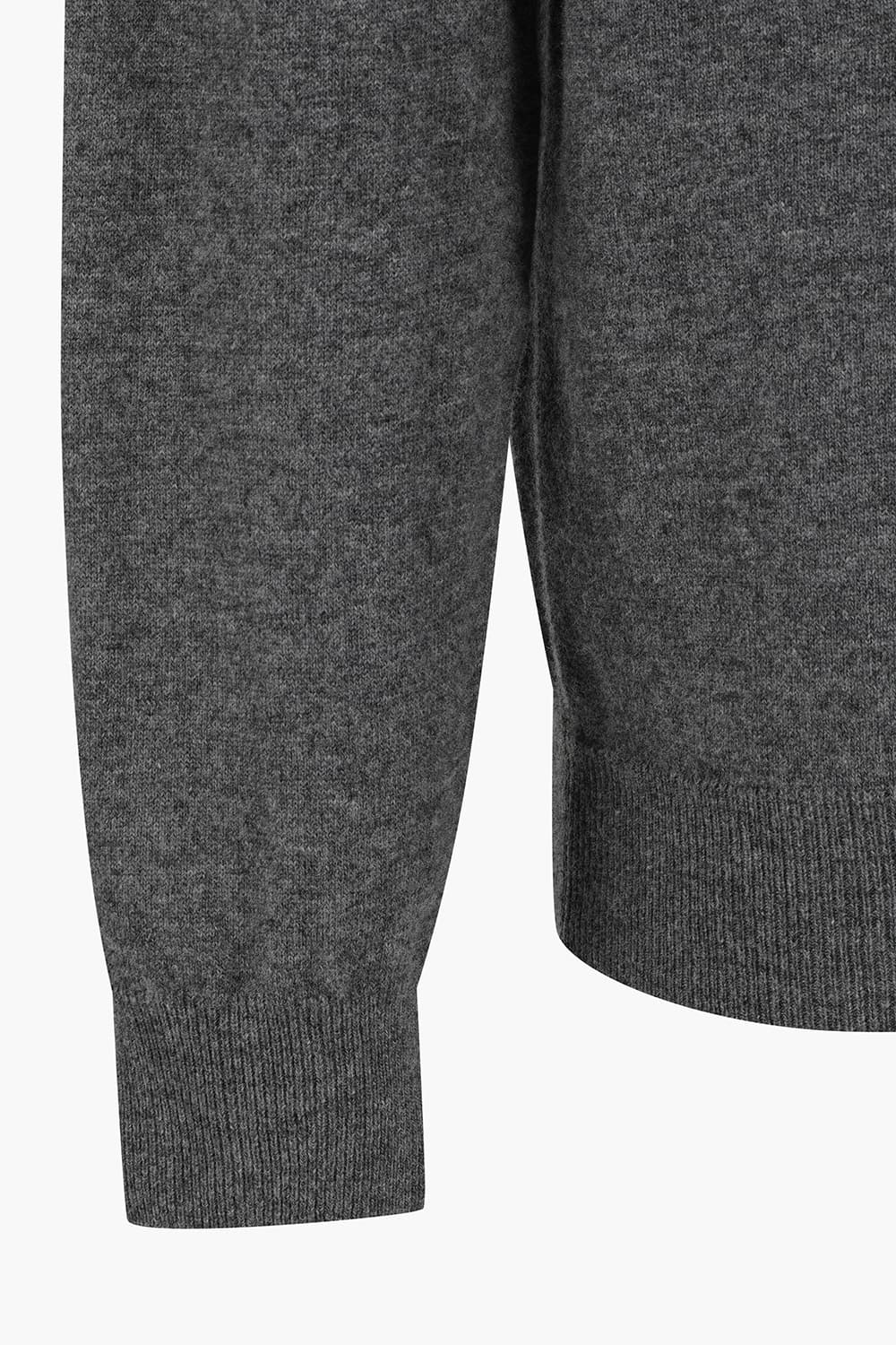 울 니트 후드 204 다크그레이 집업