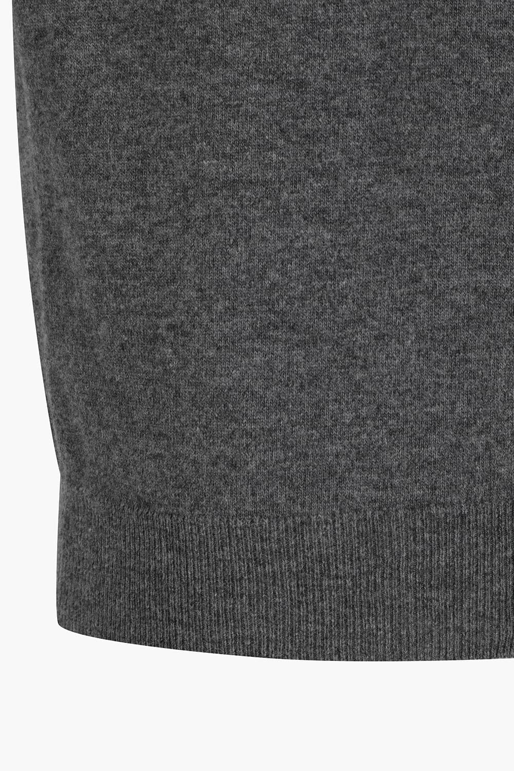 울 니트 후드 204 다크그레이 집업