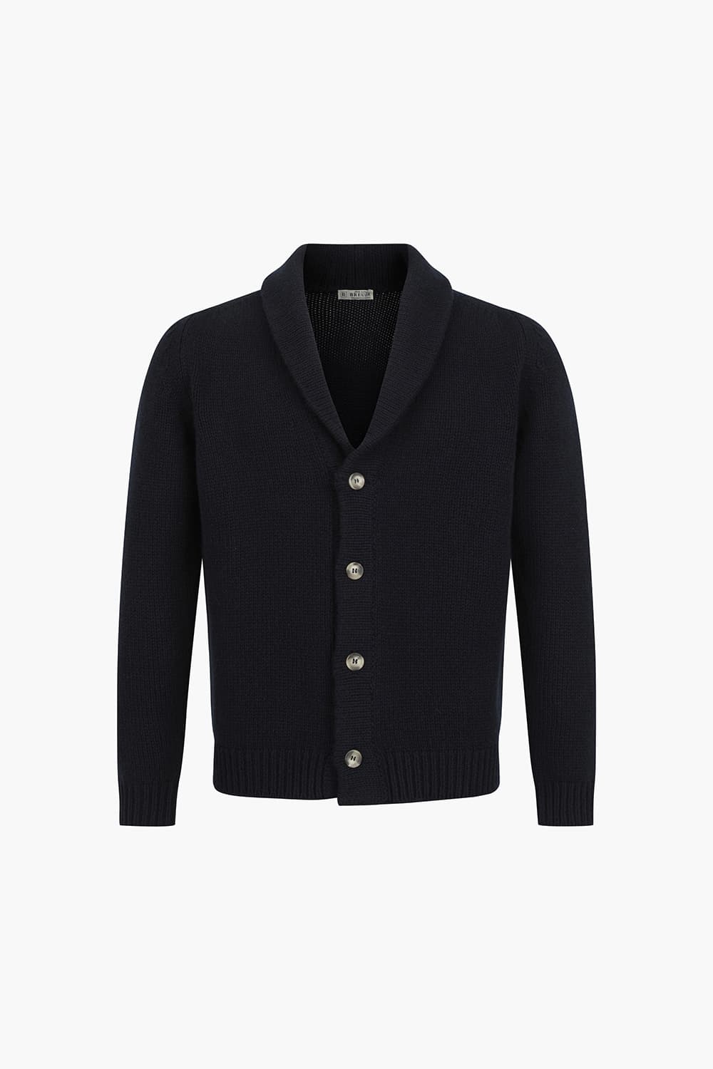 GILET 울 카라넥 203 다크네이비 가디건