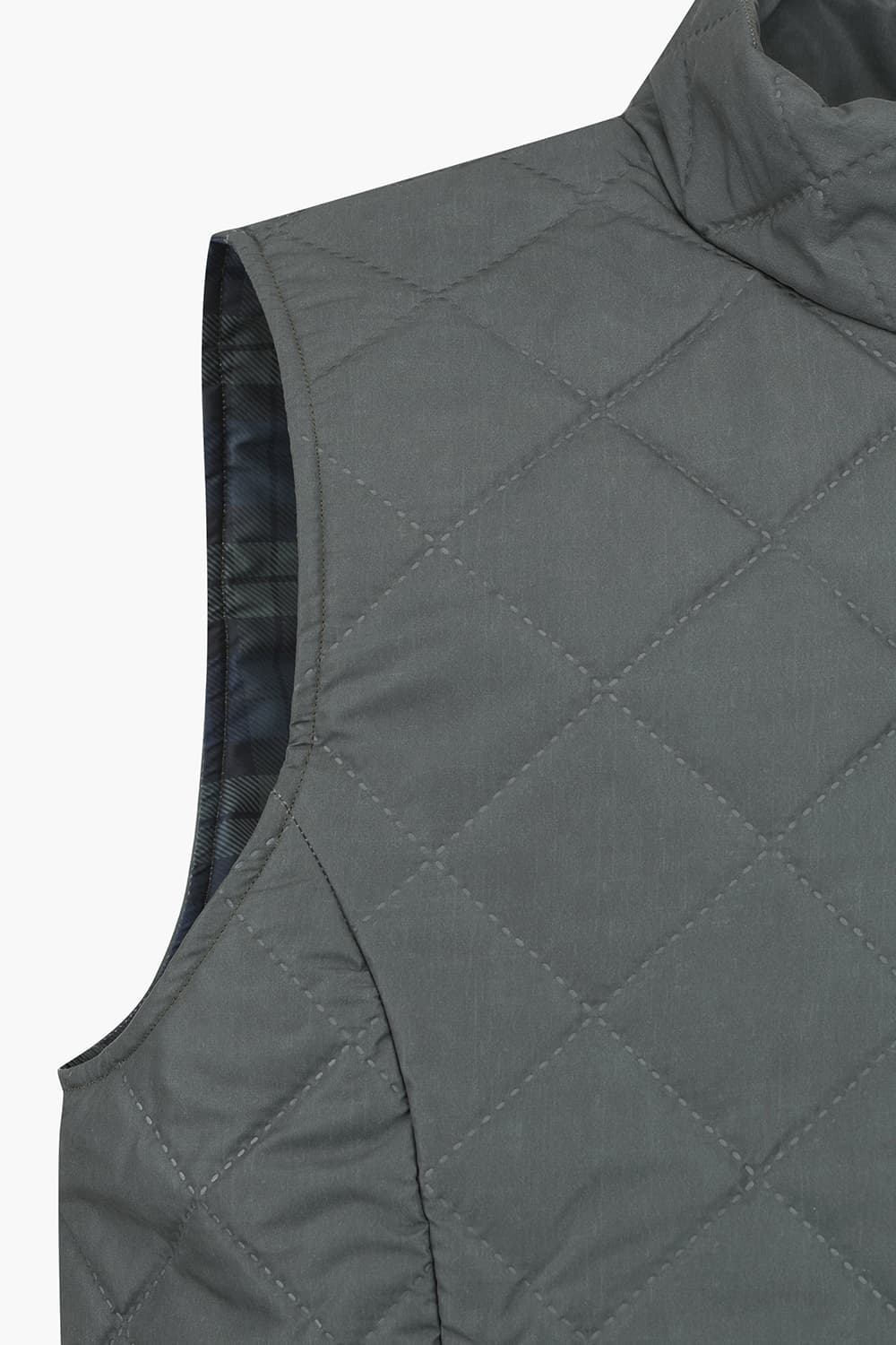 CLAN 다이아몬드 퀼팅 경량 501 다크그레이 베스트