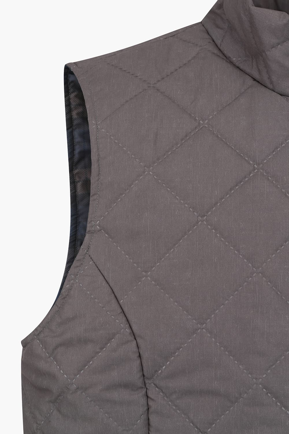 CLAN 다이아몬드 퀼팅 경량 501 다크그레이 베스트