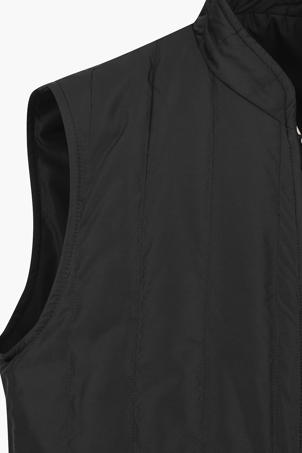 헨리넥 퀼팅 경량 502 블랙 베스트