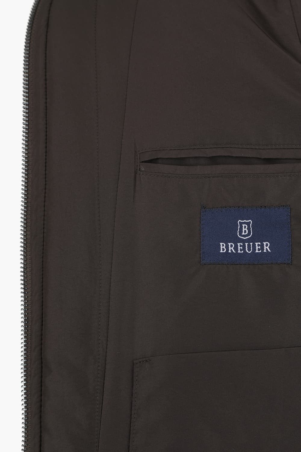 헨리넥 퀼팅 경량 502 다크브라운 베스트