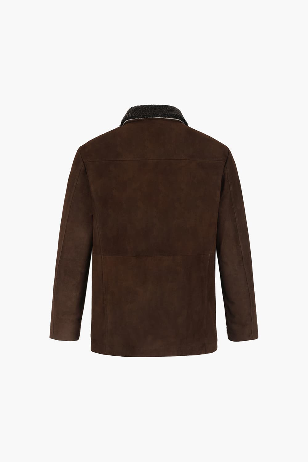 램스킨 시어링 넥 무스탕 805 다크브라운 점퍼