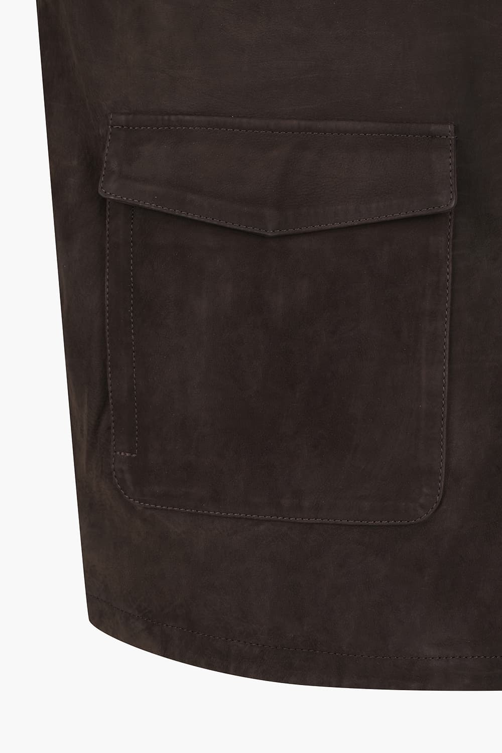 GIUBBINO 소가죽 스웨이드 셔츠형 811 다크브라운 캐주얼 자켓